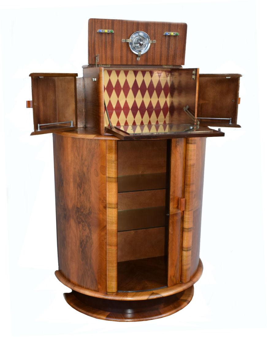 art deco cocktail cabinet