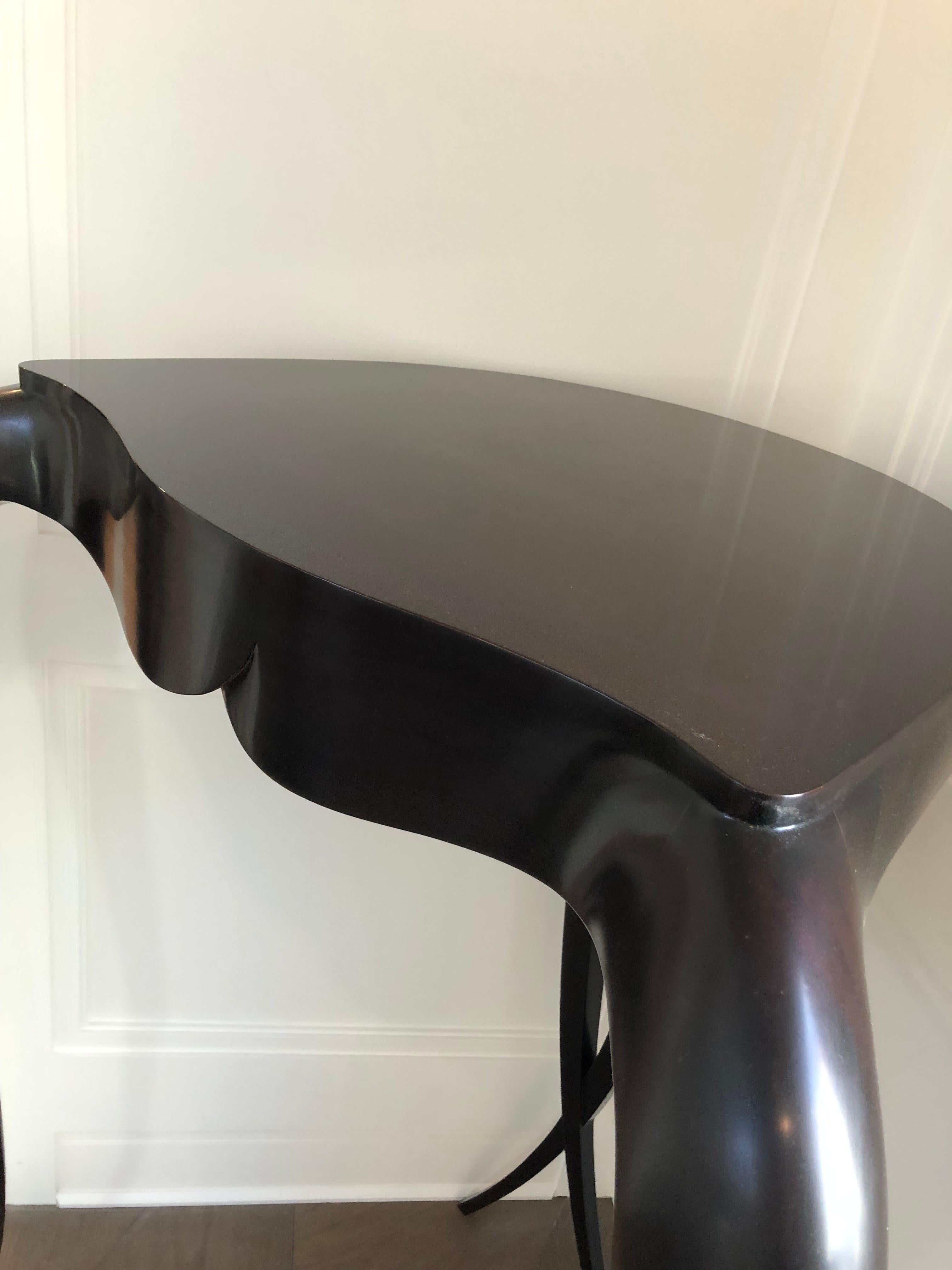 Superbly Stylish Curvaceous Christopher Guy Le Carlton Console Pedestal Table For Sale 1