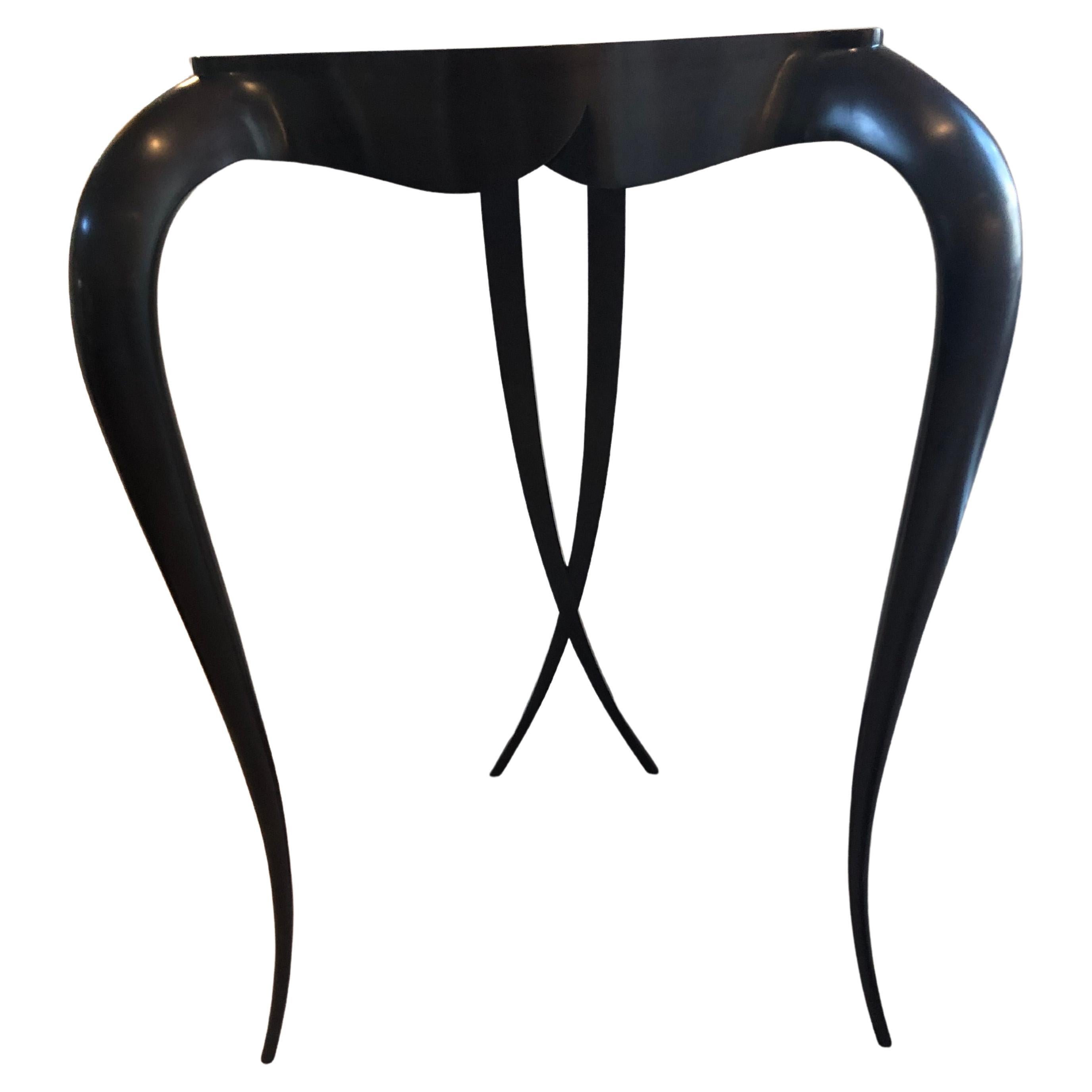 Superbly Stylish Curvaceous Christopher Guy Le Carlton Console Pedestal Table For Sale