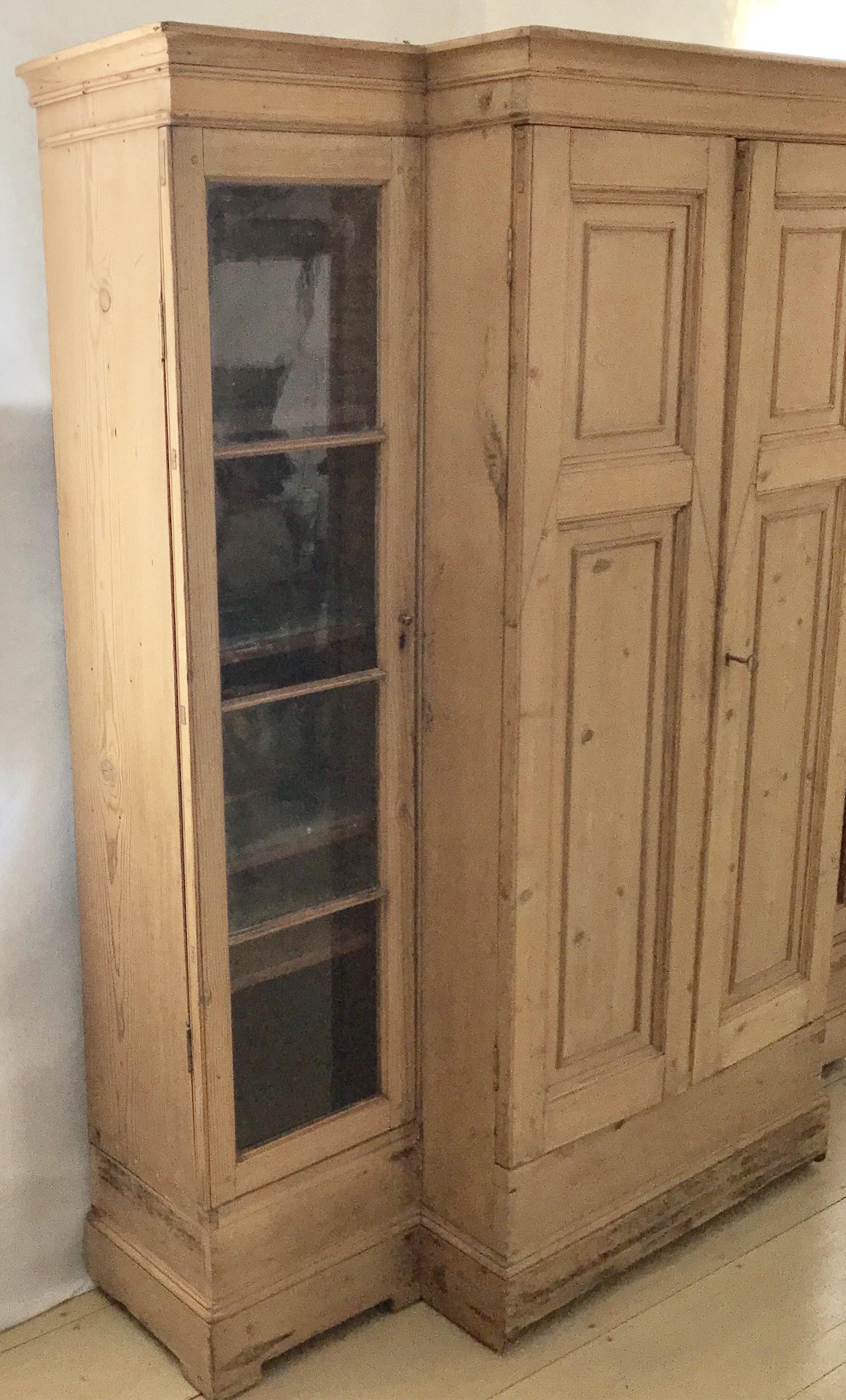 Superbly Versatile 19th Century Pine Scottish Solicitors Cabinet Armoire For Sale 3