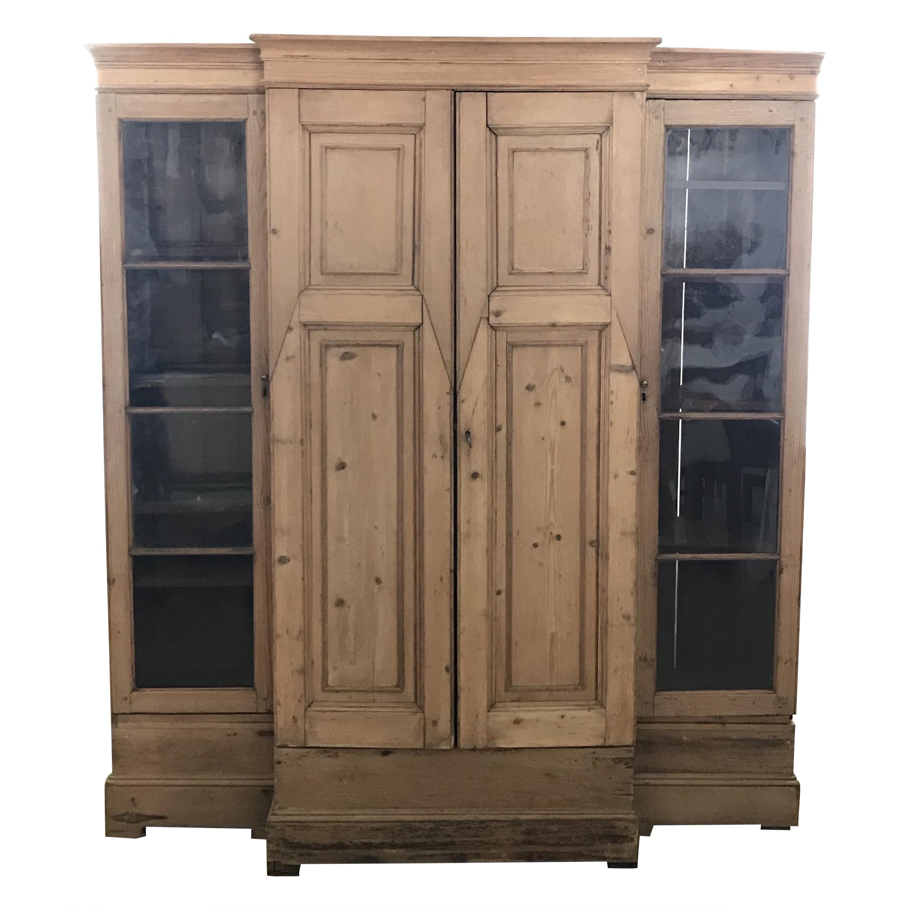 Superbly Versatile 19th Century Pine Scottish Solicitors Cabinet Armoire For Sale