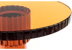 SuperbVintage Venetian Amber Glass Pedestal Table