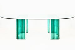 SuperCalif Crystal Dining Table by Luigi Massoni for Galotti & Radice, 1970s