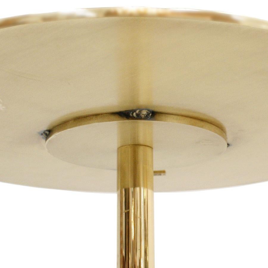 Superego Studio Brass and Agate Italian Contemporary Side Table In Good Condition For Sale In Madrid, ES