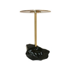Superego Studio Brass and Agate Pair of Italian Side Tables