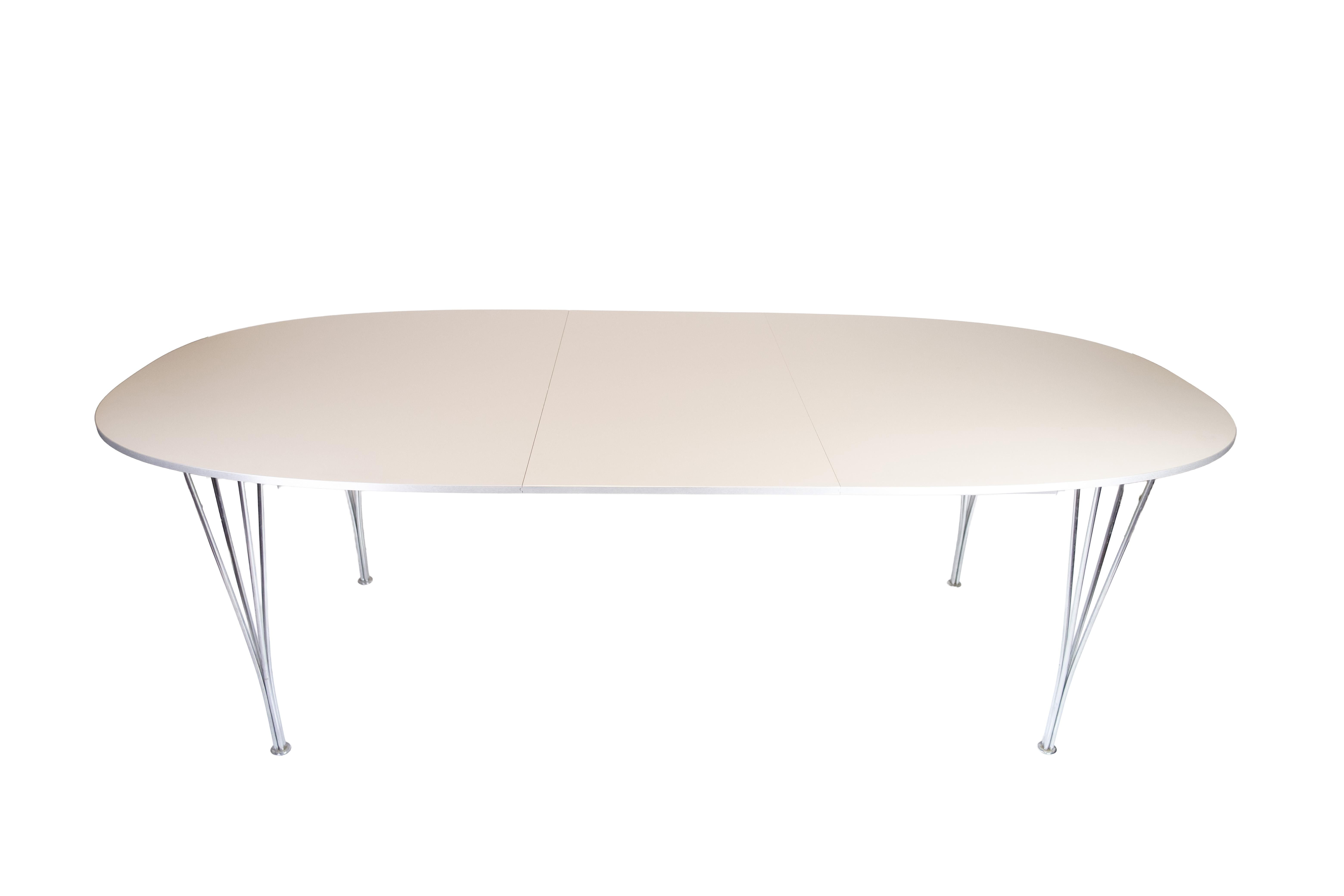 Superellipse Esstisch Model B616 von Piet Hein & Arne Jacobsen im Angebot 6