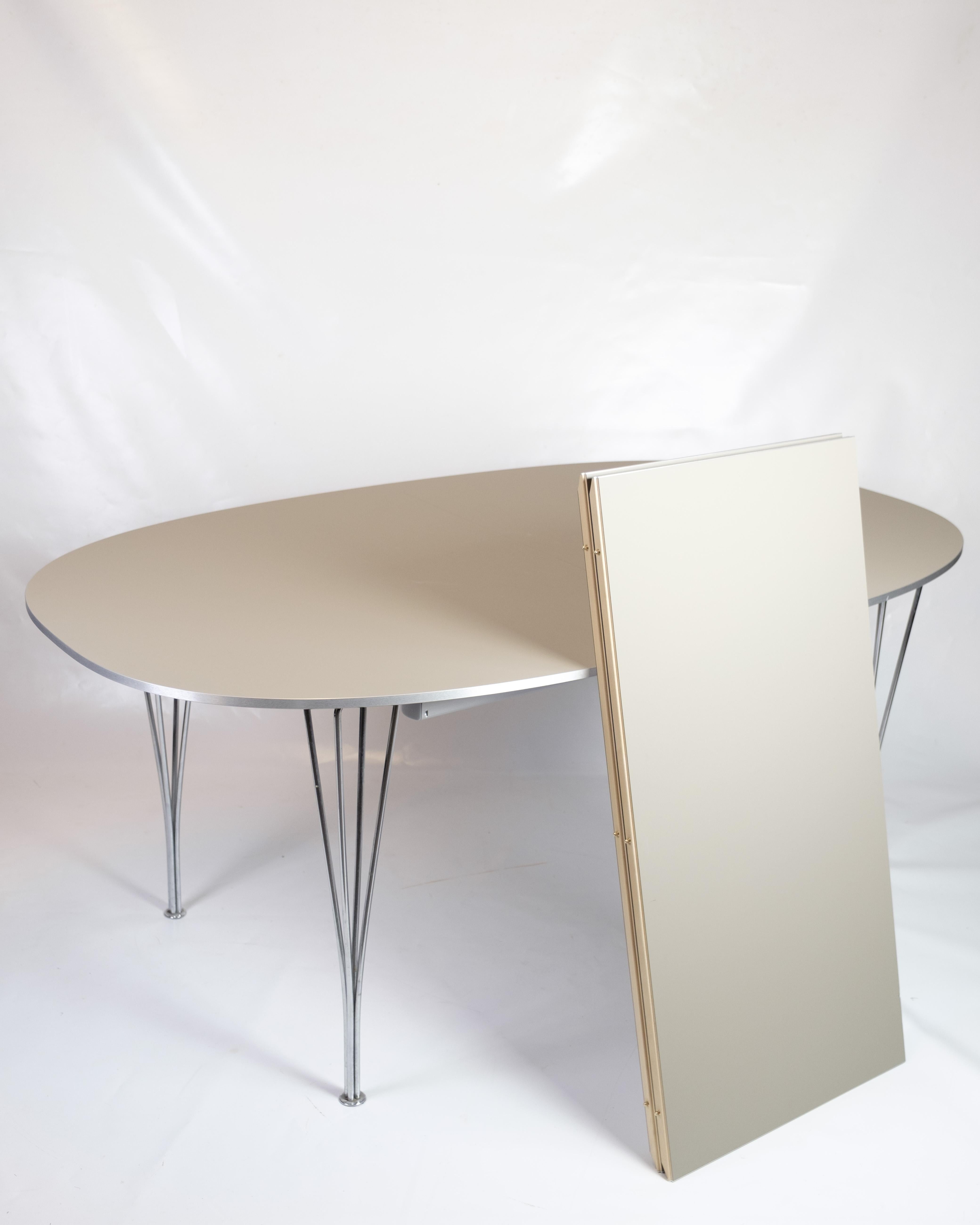 Superellipse Esstisch Model B616 von Piet Hein & Arne Jacobsen im Angebot 9