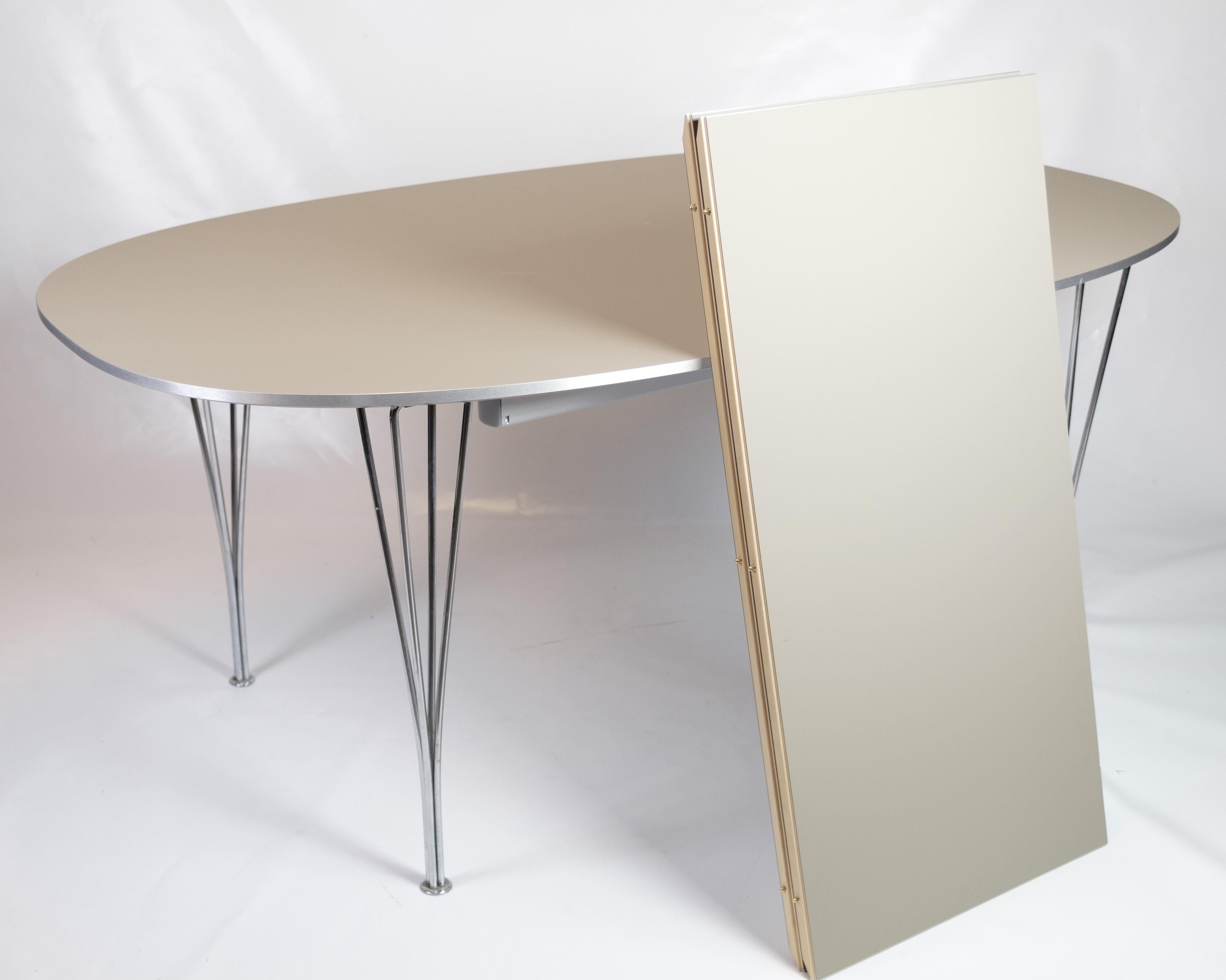 Superellipse Esstisch Model B616 von Piet Hein & Arne Jacobsen im Angebot 10