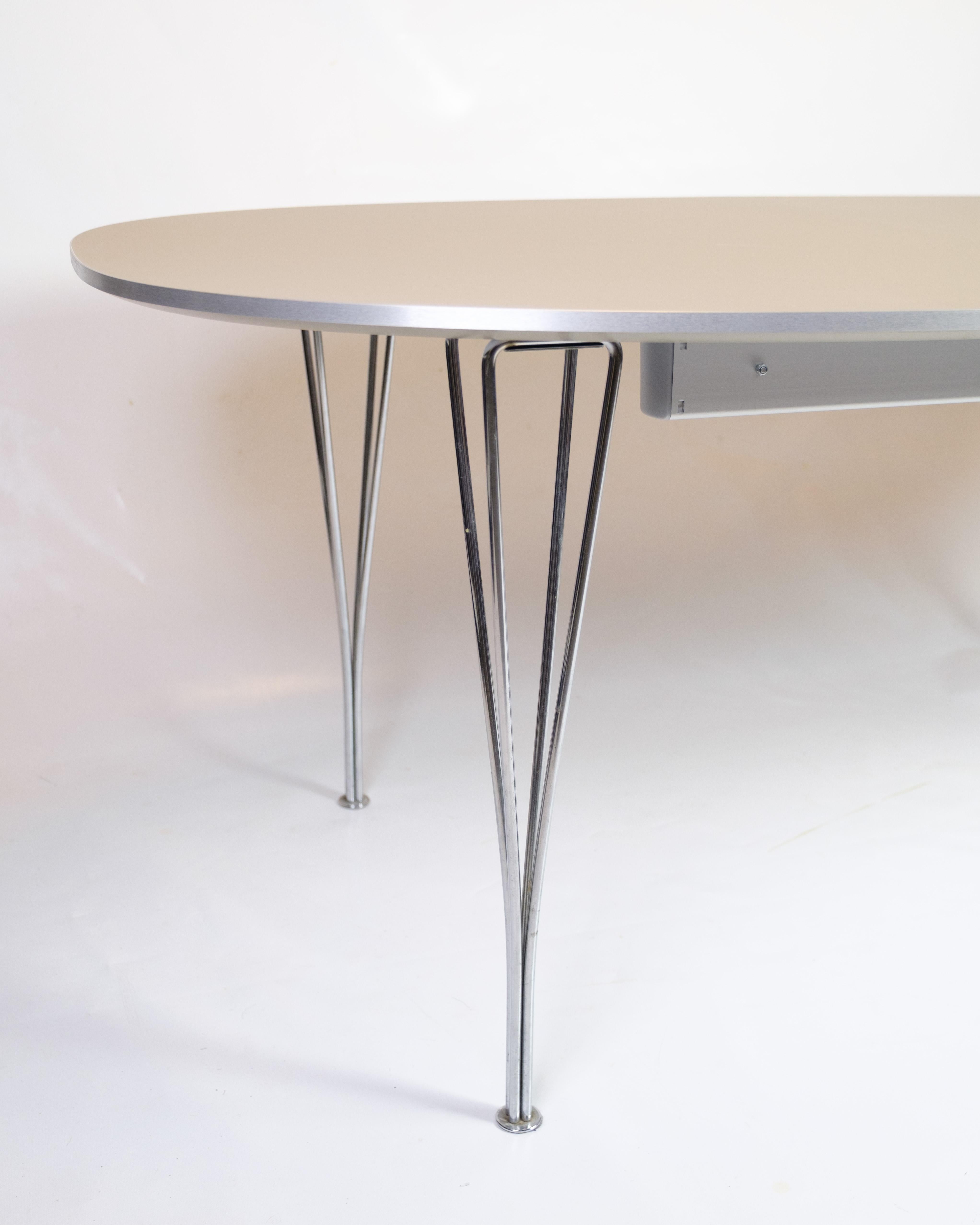 Superellipse Esstisch Model B616 von Piet Hein & Arne Jacobsen (Dänisch) im Angebot