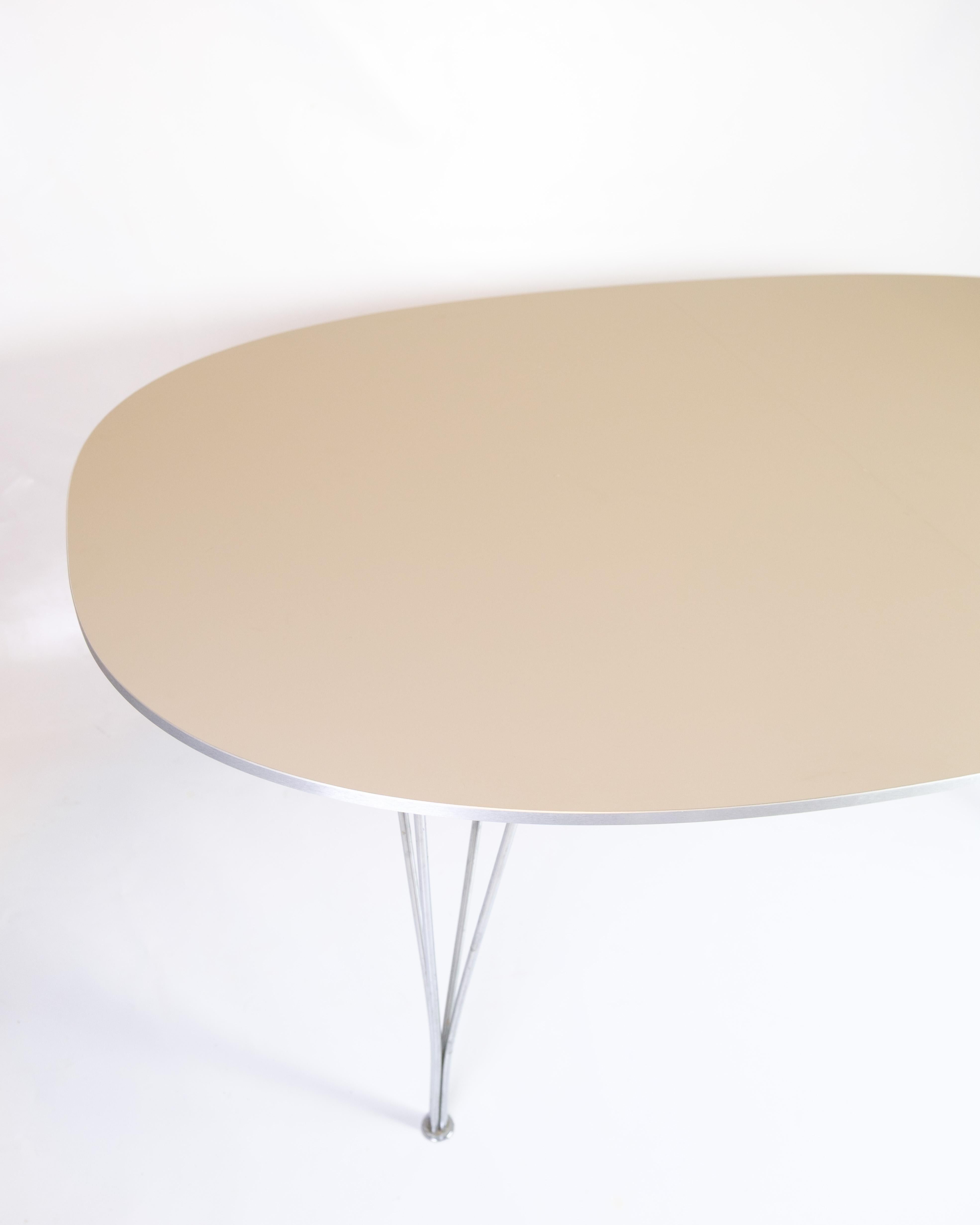 Superellipse Esstisch Model B616 von Piet Hein & Arne Jacobsen im Angebot 2