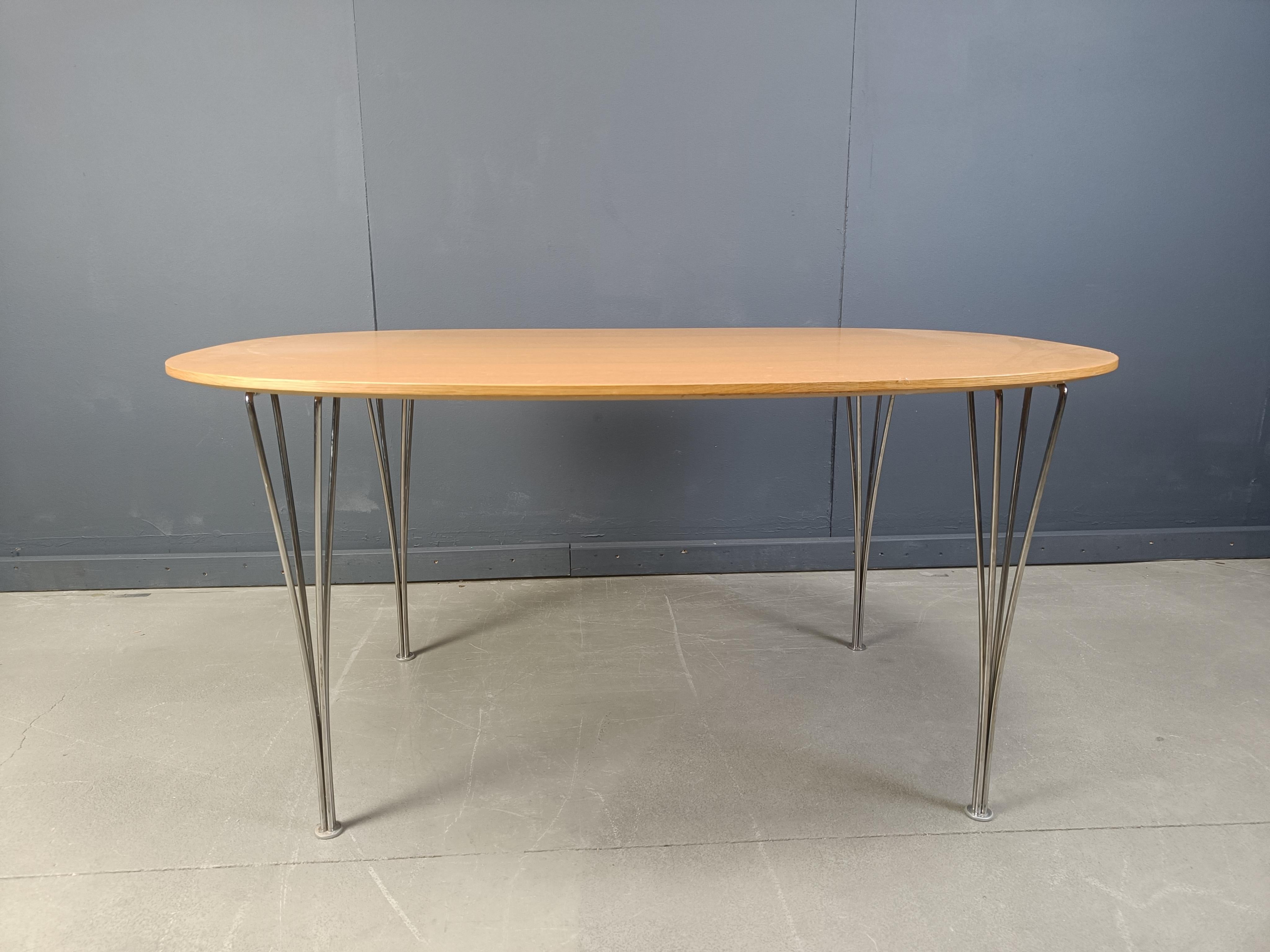 Superellipse Table by Bruno Mathsson and Piet Hein for Fritz Hansen For Sale 3