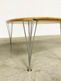 Superellipse Table by Bruno Mathsson and Piet Hein for Fritz Hansen
