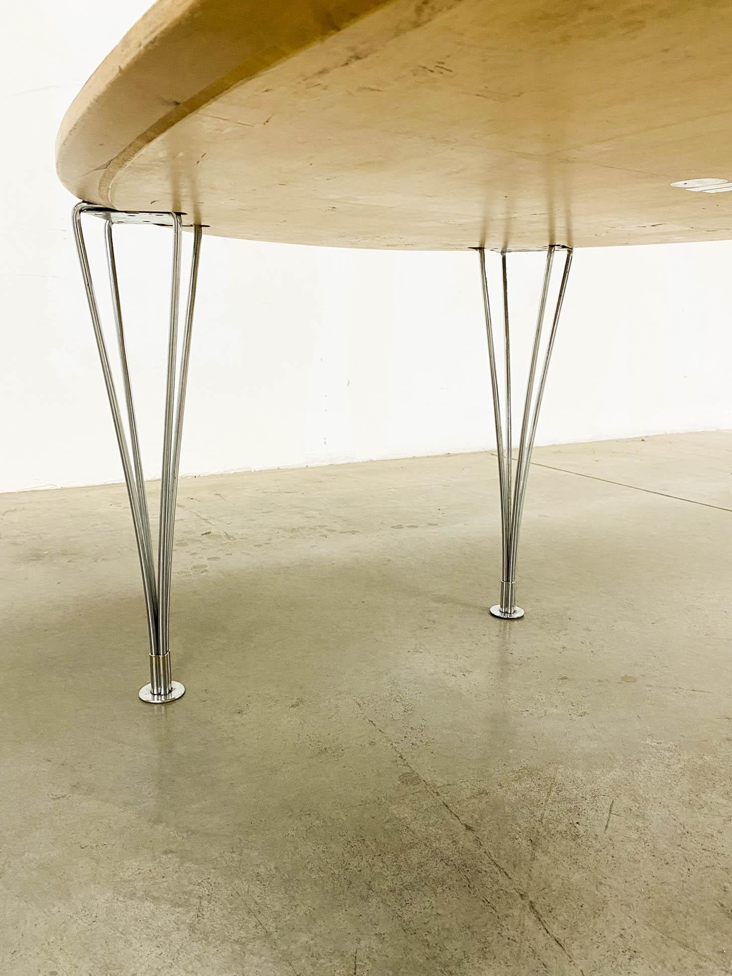 Scandinavian Modern Superellipse Table by Bruno Mathsson and Piet Hein for Fritz Hansen For Sale