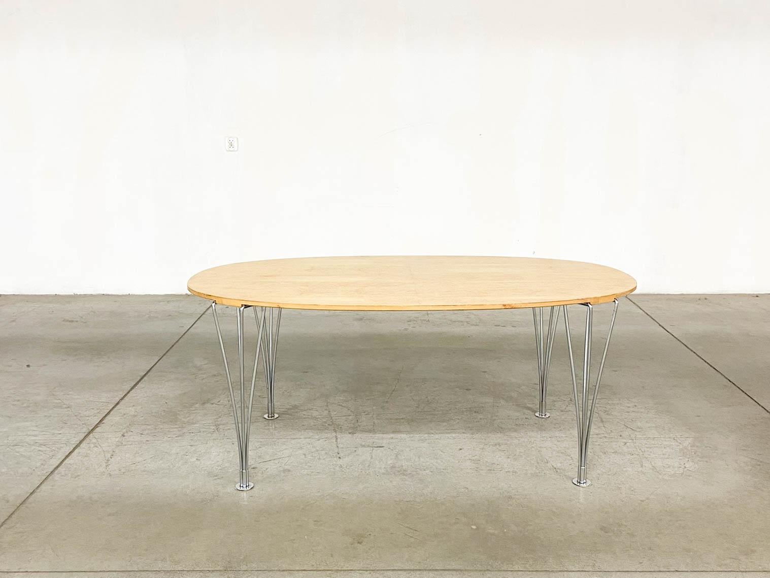 Late 20th Century Superellipse Table by Bruno Mathsson and Piet Hein for Fritz Hansen For Sale