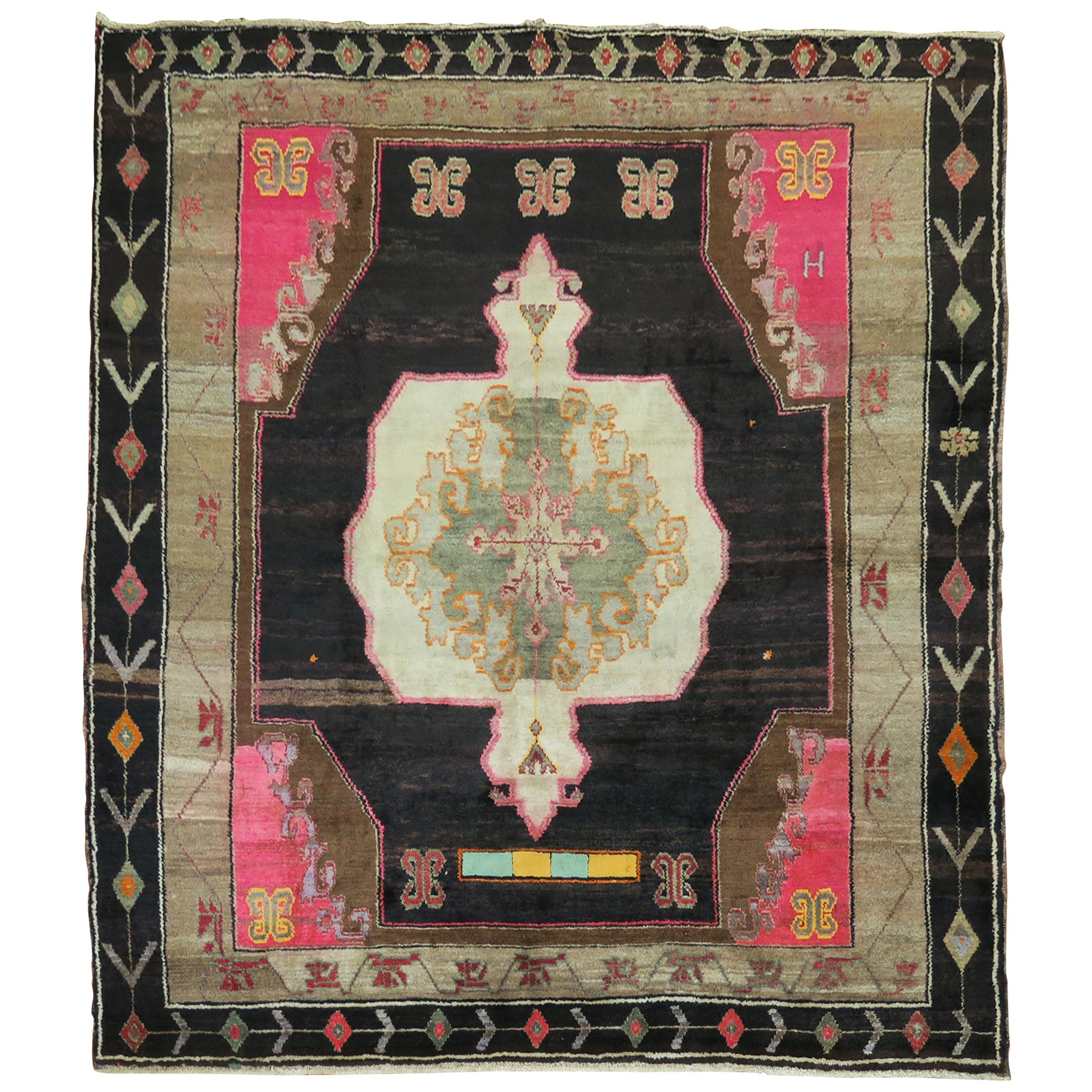 Superfluous Square Bohemian Turkish Rug For Sale