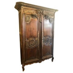 Superior 18th Century French Wedding Armoire