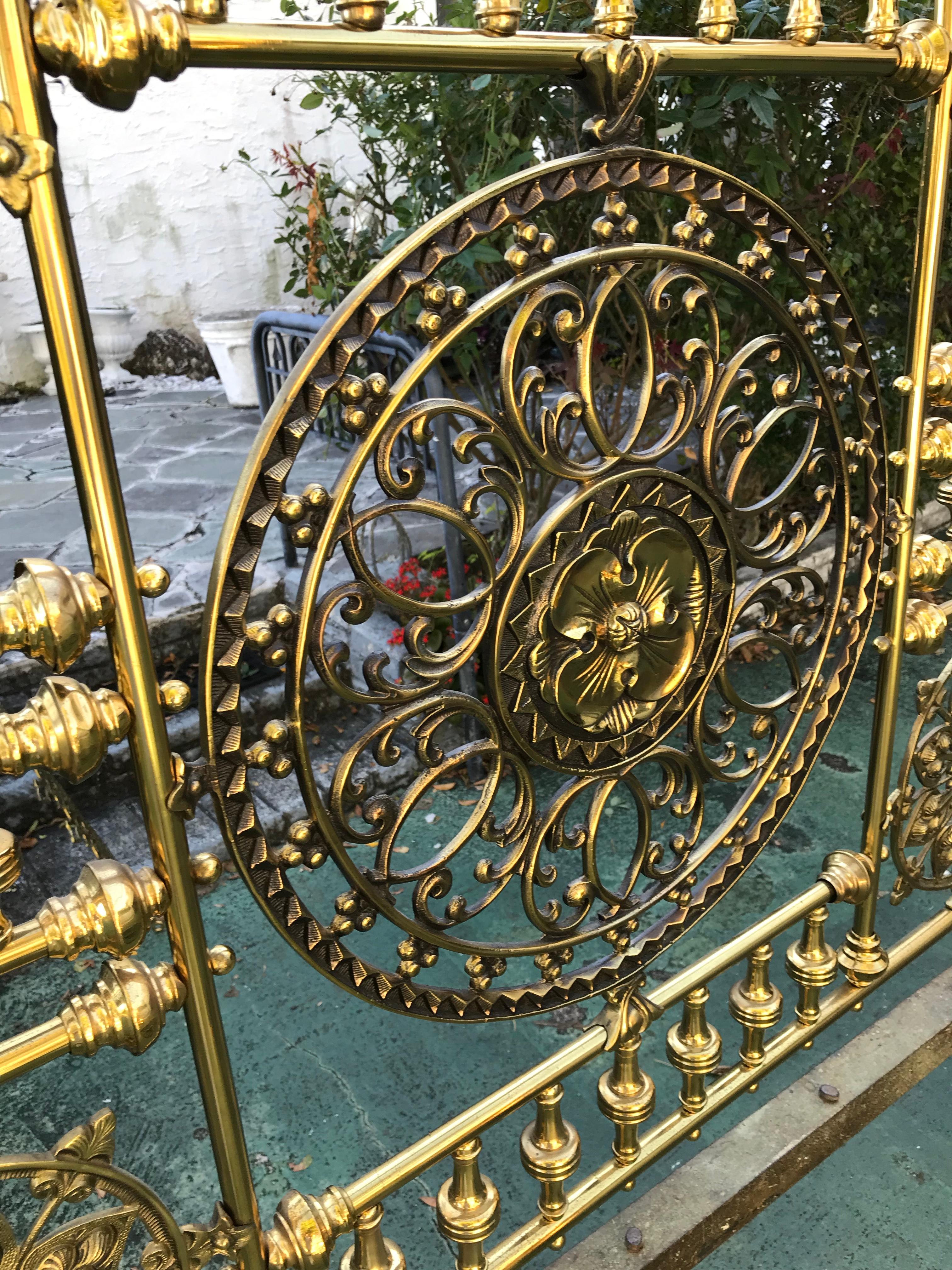 Superior 19th Century Moroccan Brass Bed 7