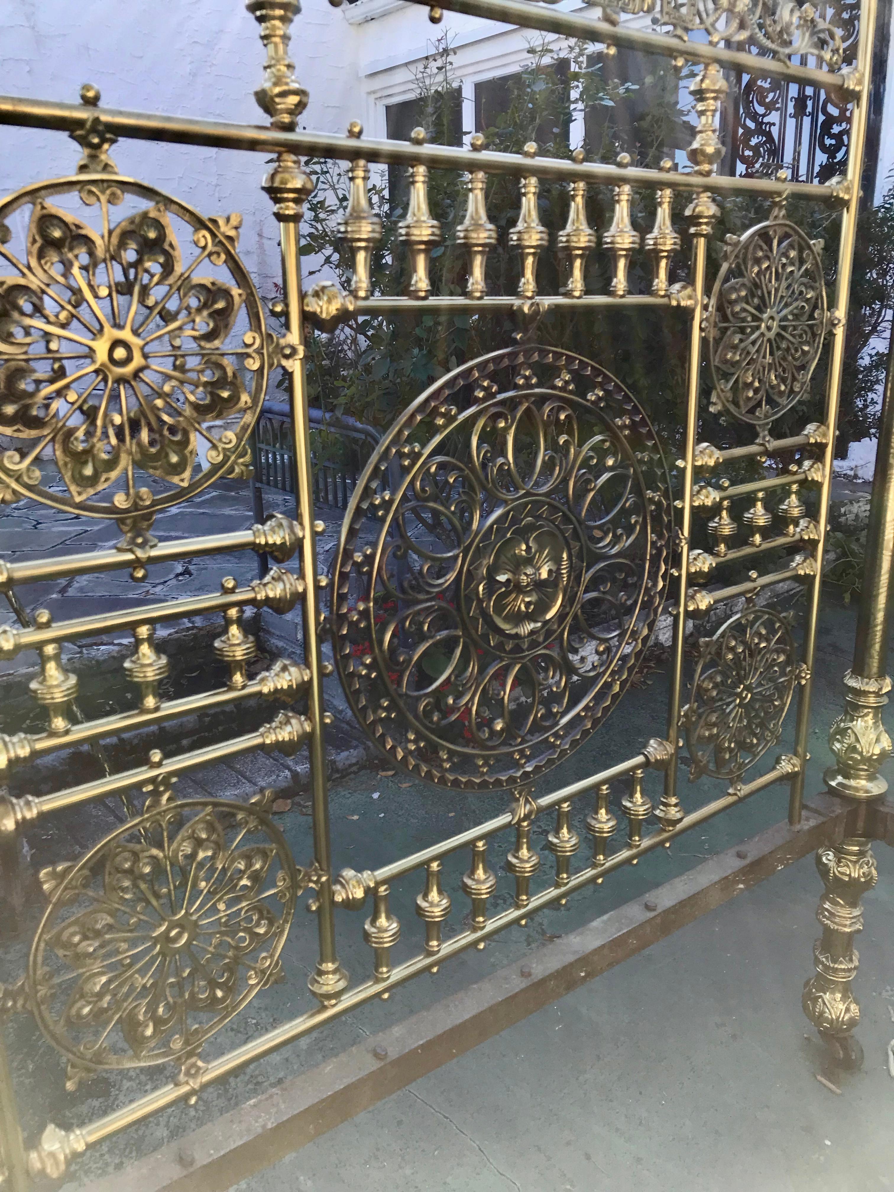Superior 19th Century Moroccan Brass Bed 13