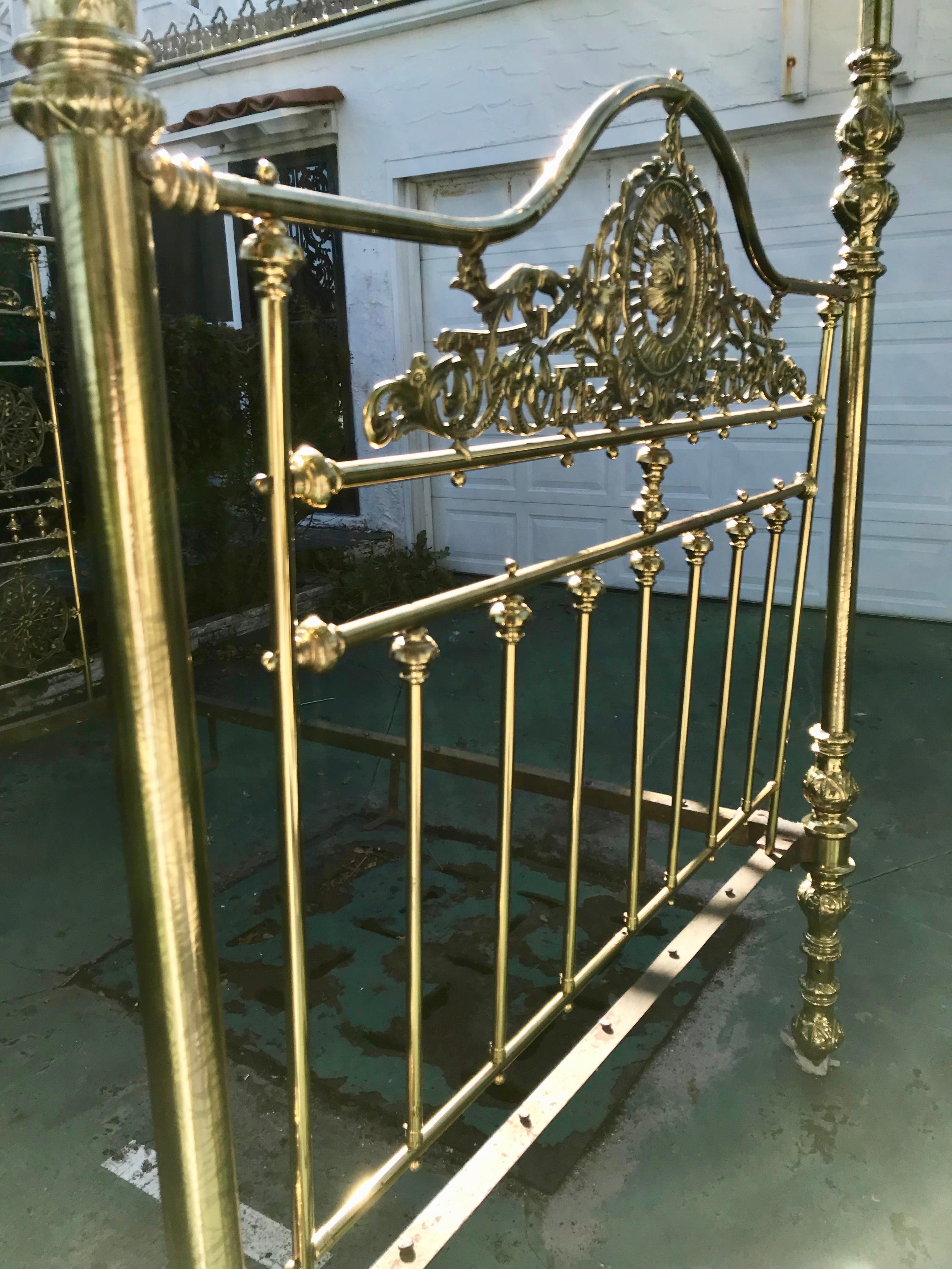 Superior 19th Century Moroccan Brass Bed 14