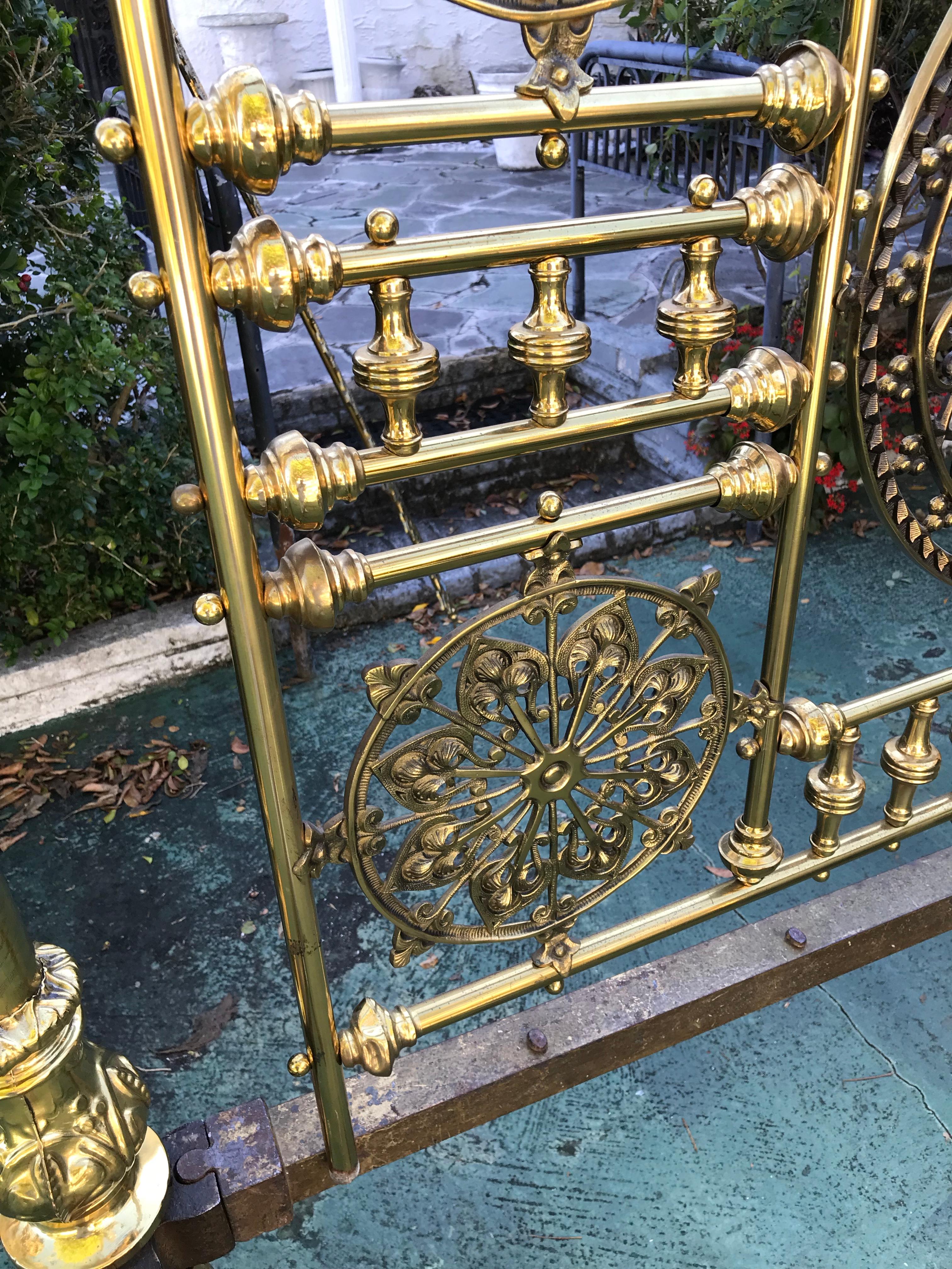 Superior 19th Century Moroccan Brass Bed 6