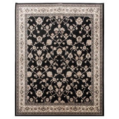 Vintage Superior Black & White "Kingfield" Carpet 8' x 10'