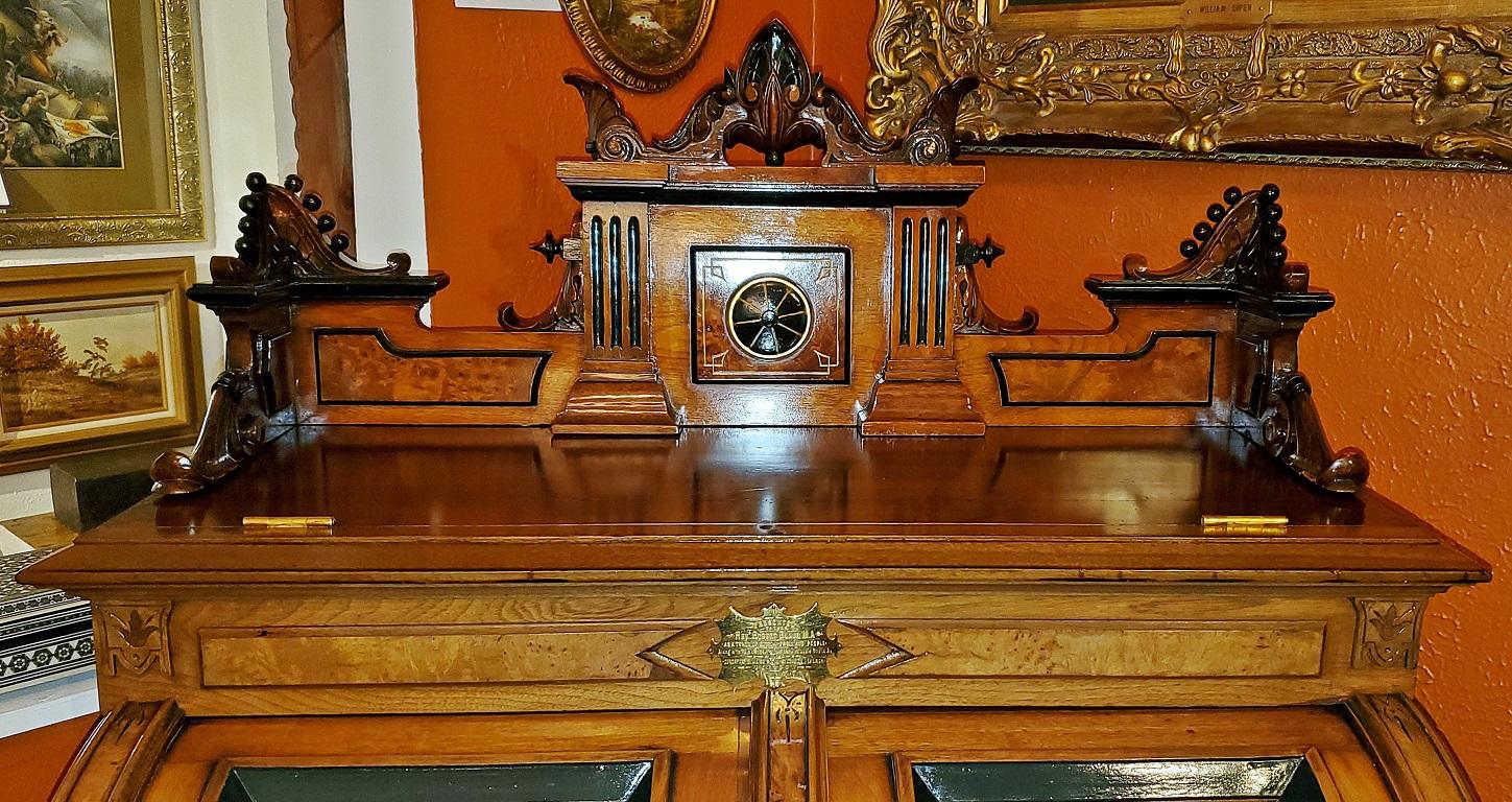 High Victorian John D. Rockefeller Style Extra Grade Wooten Desk with Outstanding Provenance