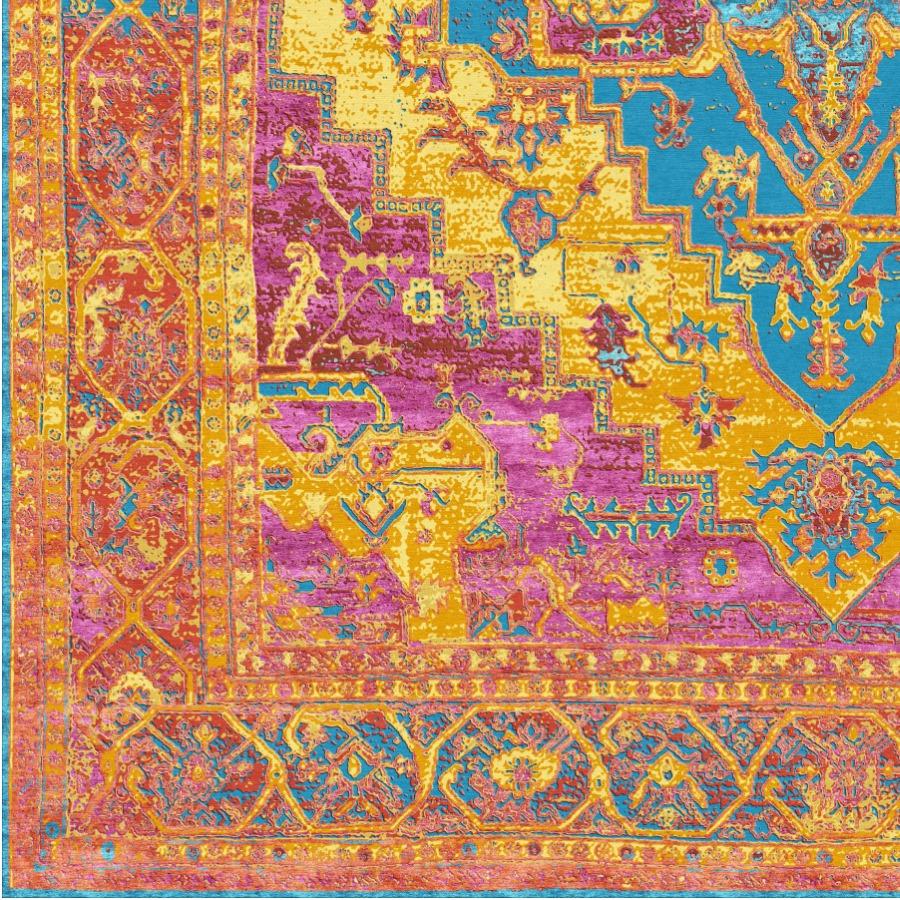 Superior Luxury Heriz Persischer Teppich 8x10 in Seide von Djoharian Design (Wolle) im Angebot