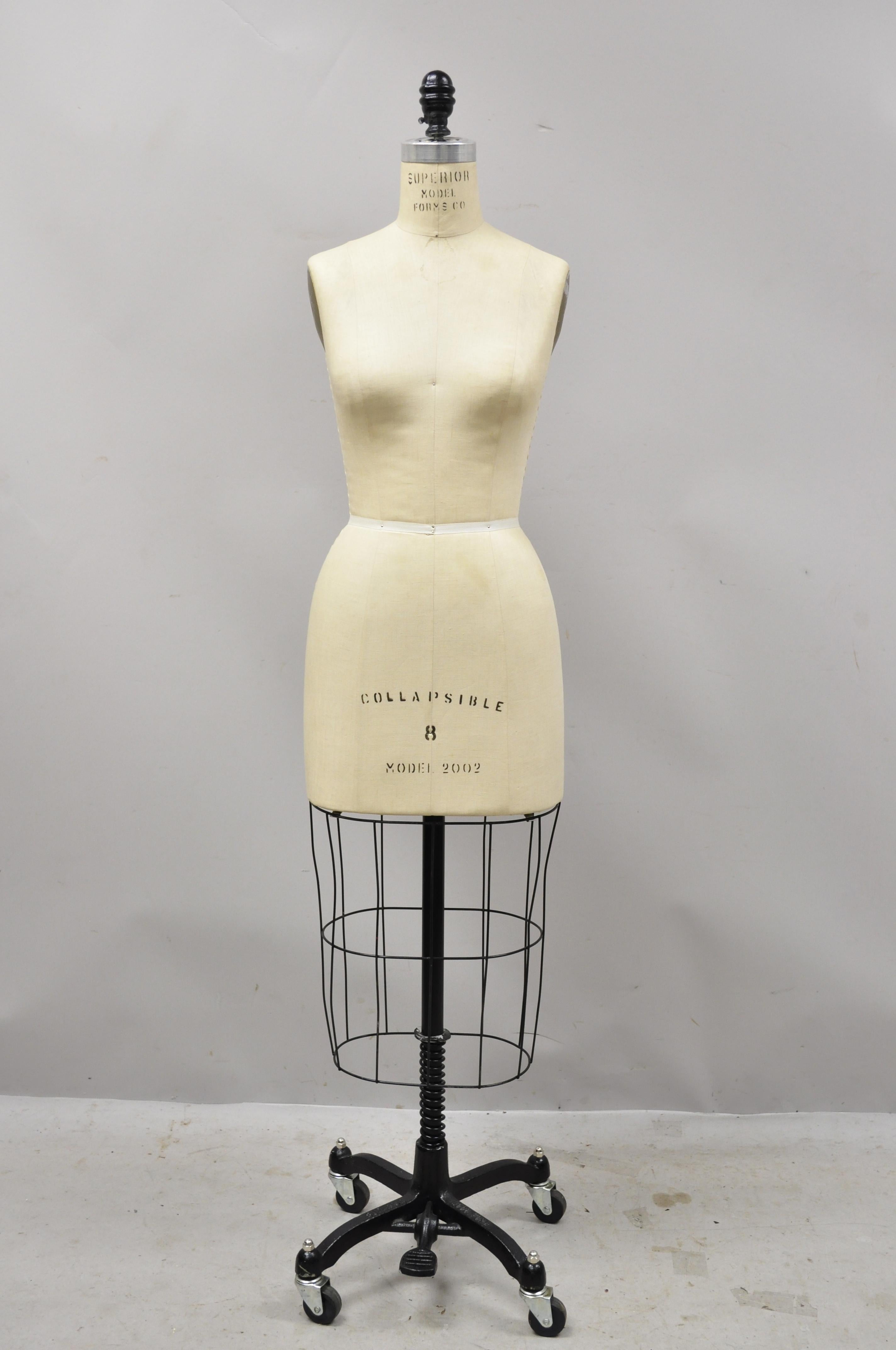 Superior Model Forms Co. Model 2002 Iron Cage Dress Form Mannequin 2