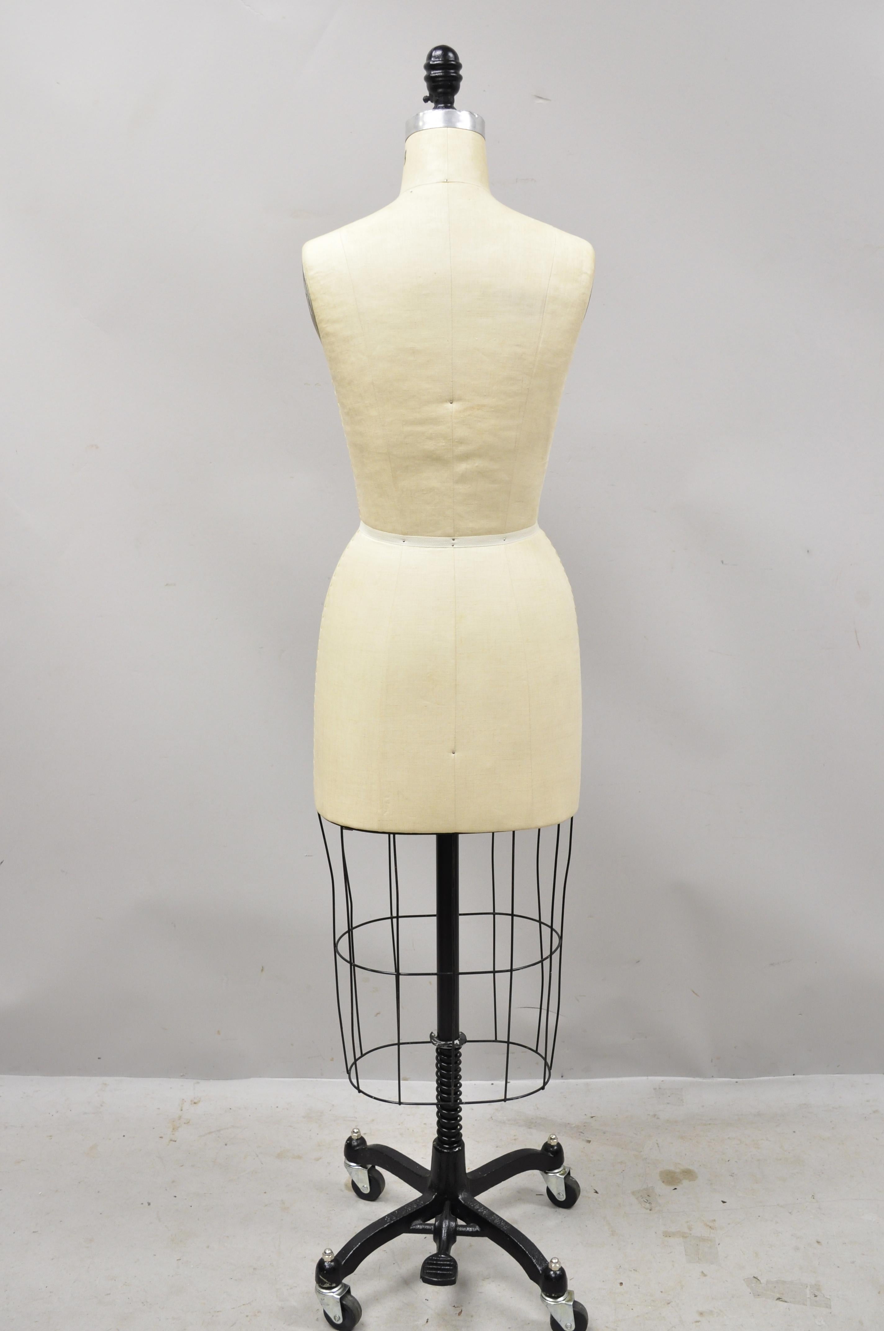 North American Superior Model Forms Co. Model 2002 Iron Cage Dress Form Mannequin