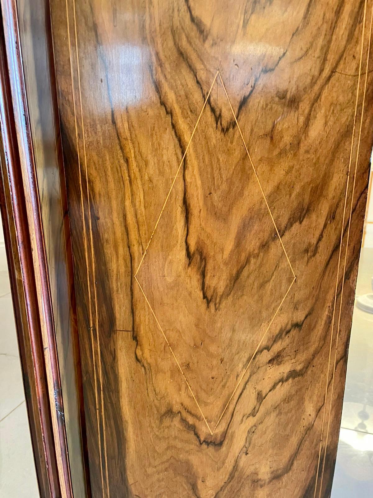Superior Quality Antique Victorian Inlaid Burr Walnut Side Cabinet 8