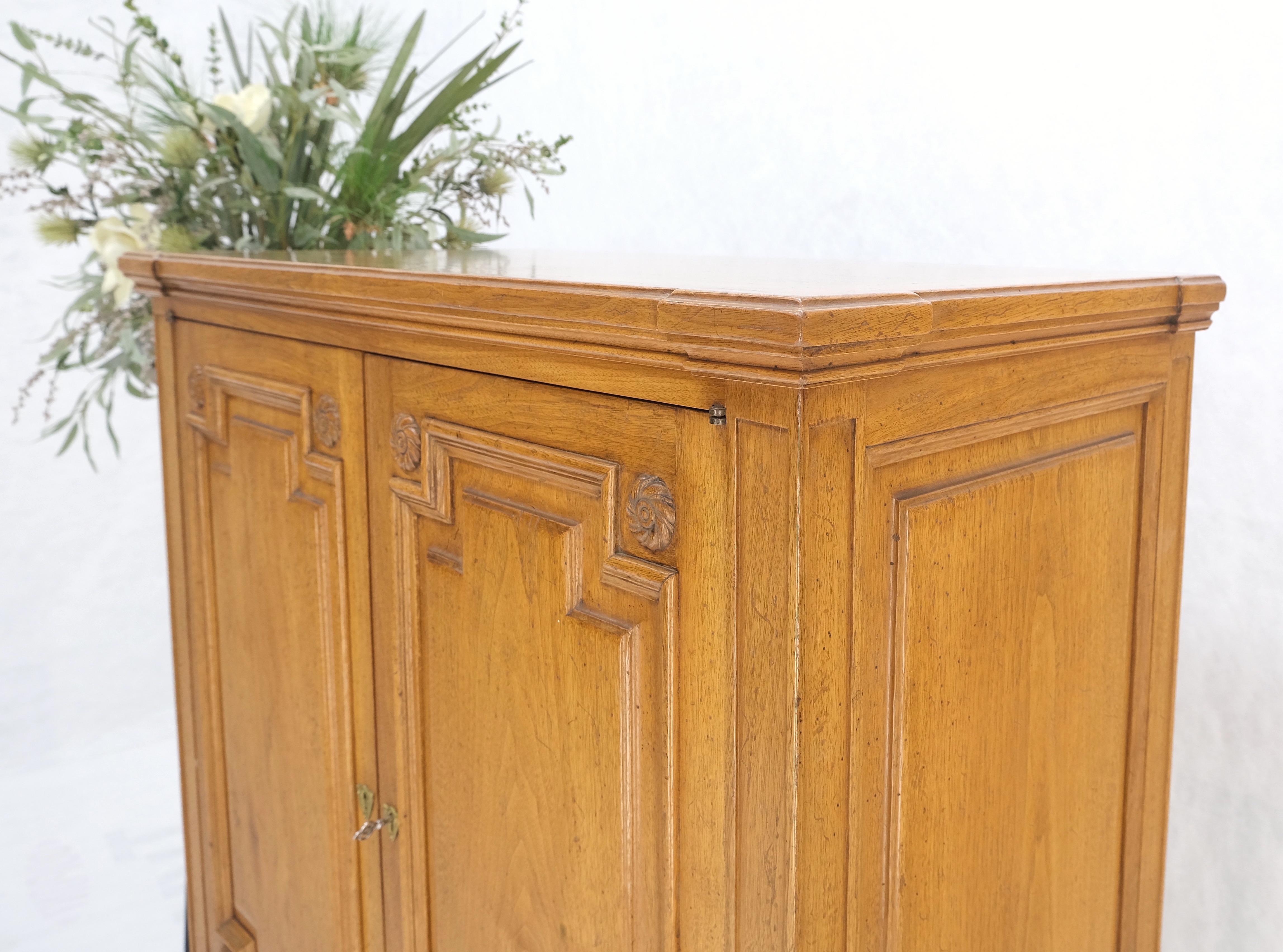 Lacquered Superior Quality Raised Panel High Chest Dresser Cabinet Dresser MINT! For Sale