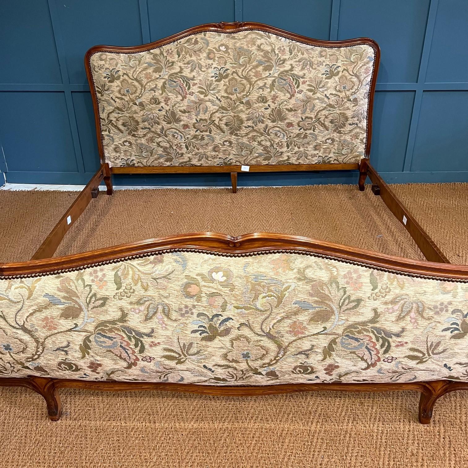 Beech Superking Antique French Upholstered Bed