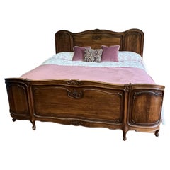 Superking 6', Antique French Walnut Bedstead