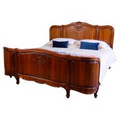 Superking 6' - Antique Walnut French Bed