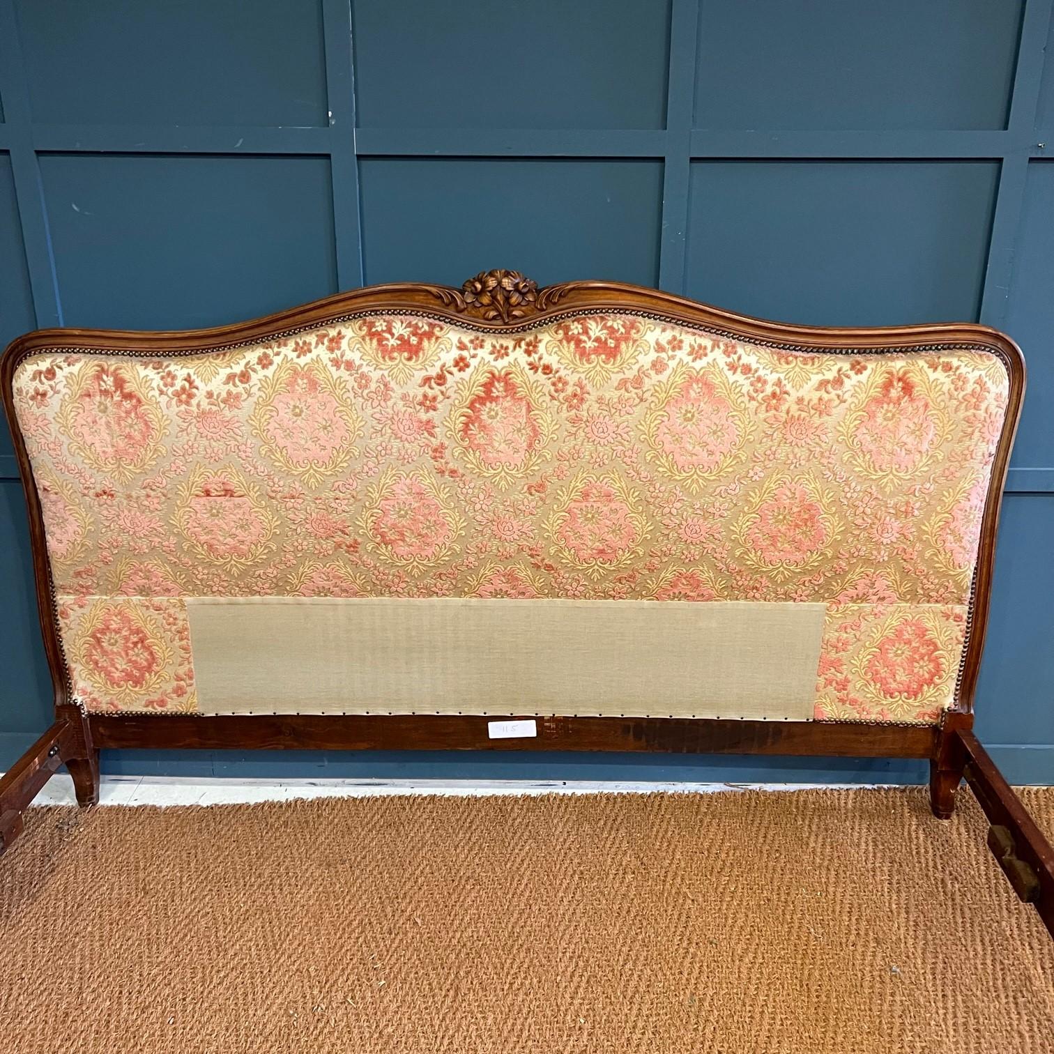 Superking 6', French Upholstered Bed with Extra Length In Good Condition In Headley, GB