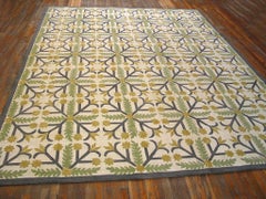 Superlative & Special Geometric Pattern Contemporary Cotton American Hooked Rug
