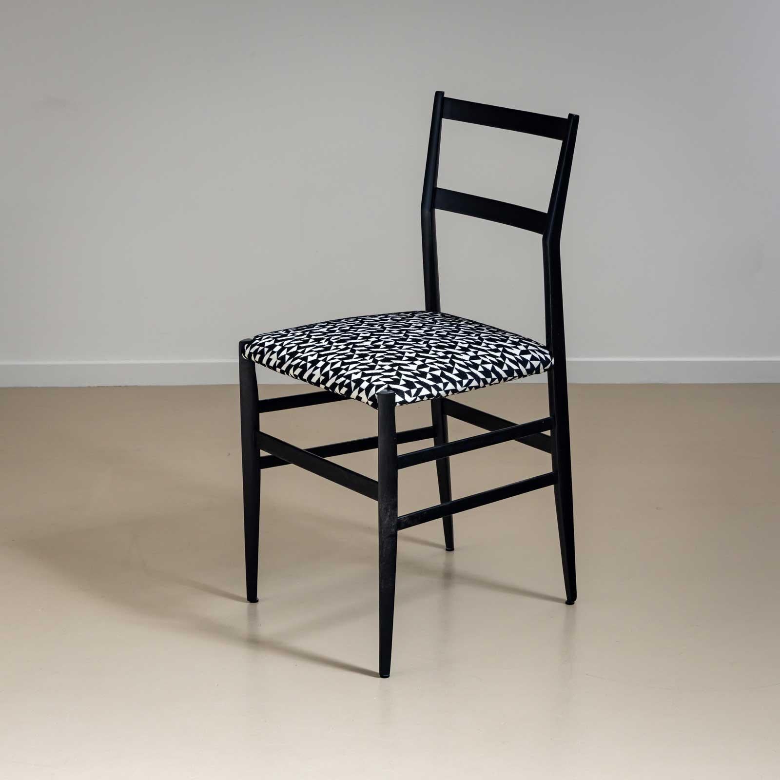 Italian Superleggera Chairs by Giò Ponti, Italy, designed in 1957 For Sale