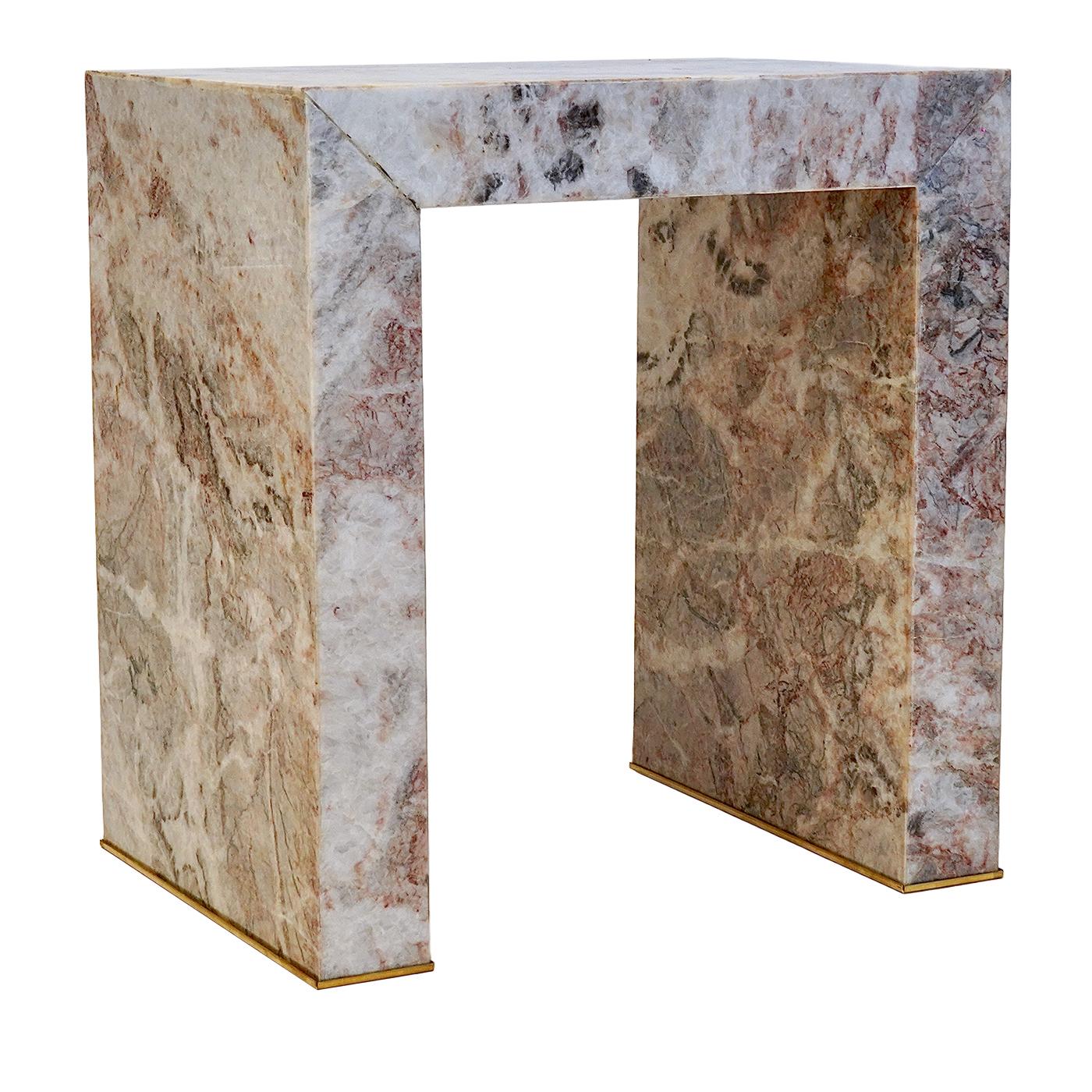 Table d'appoint en marbre Carnico Fior di Pesco Superleggero par Silvio Piattelli en vente 5