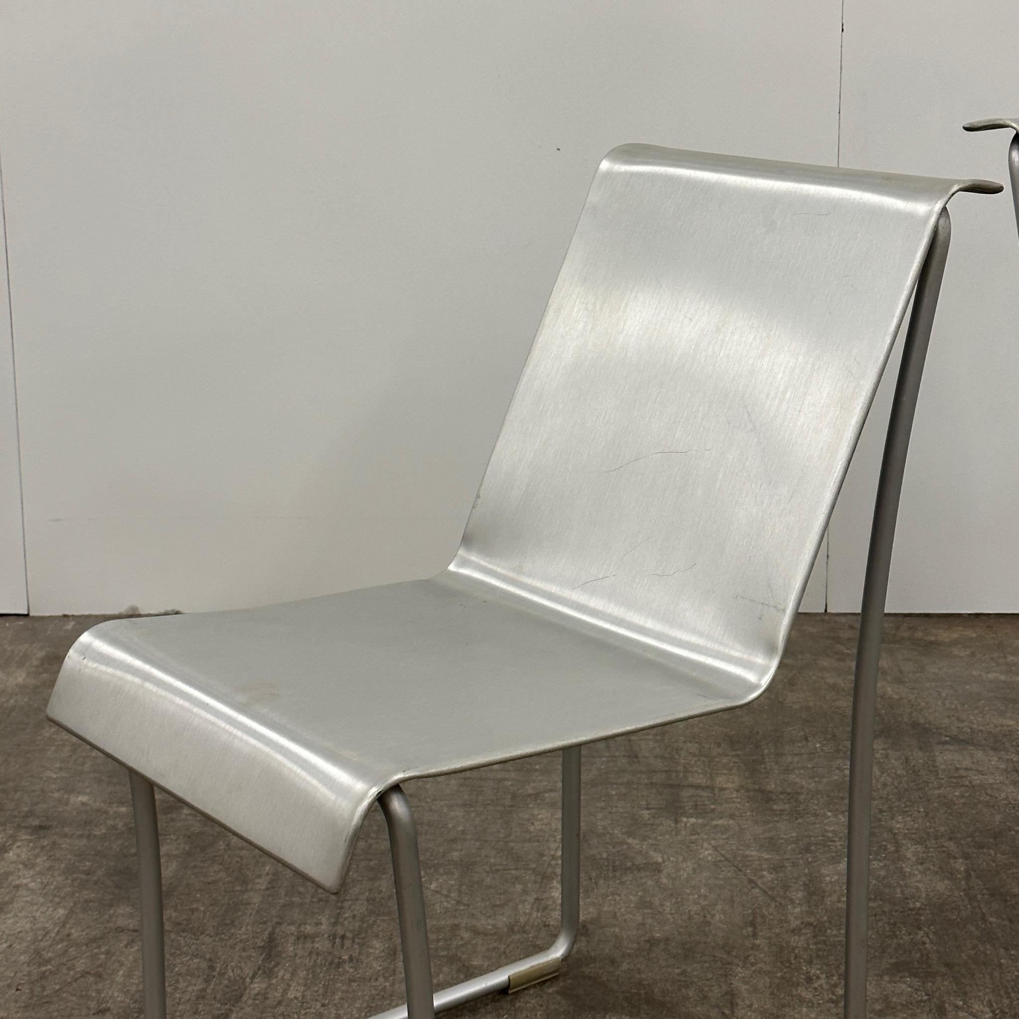 c. 2000s. Designed by Frank Gehry for Emeco. Full aluminum construction.

Price is for the set. Contact us if you'd like to purchase a single item.