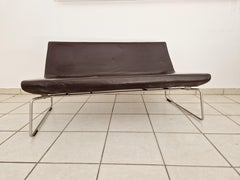 Barber and Osgerby for Cappellini Brown Leather Superlight Sofa