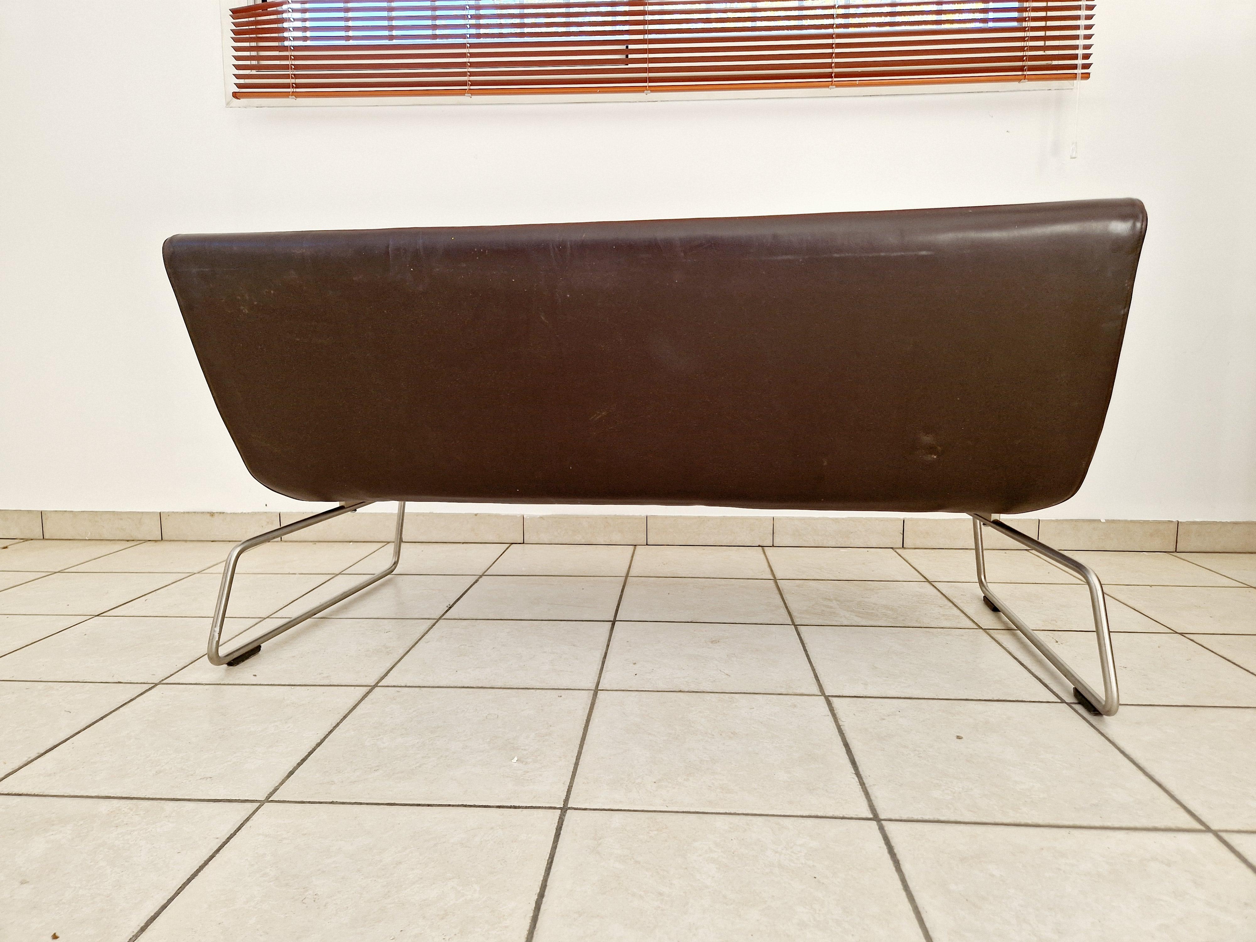 XX secolo Barber and Osgerby per Cappellini Divano Superlight in pelle marrone in vendita