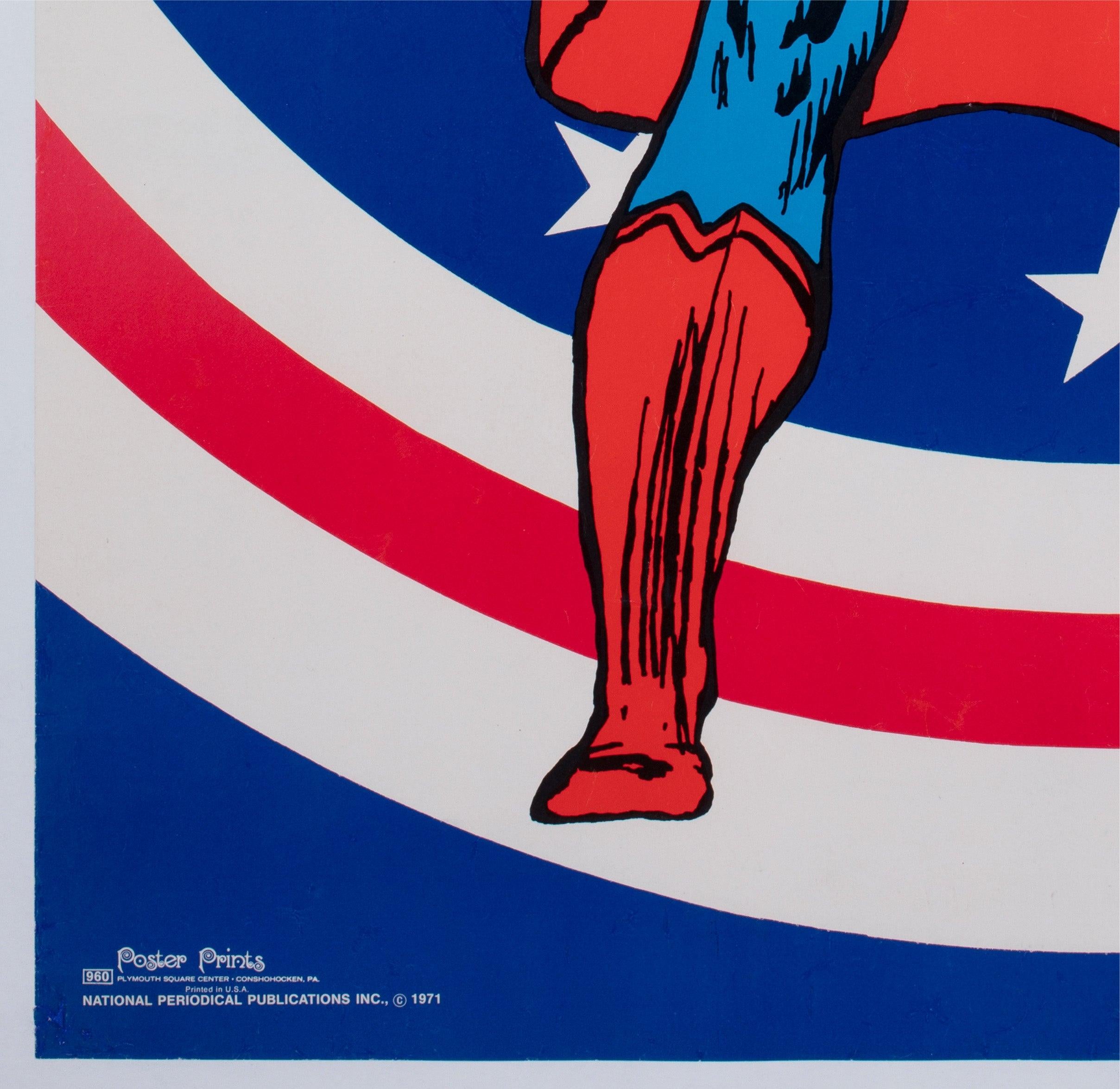 Poster d'epoca di Superman 1971 con pannello della pace di Bullseye, Swan and Anderson in vendita 1