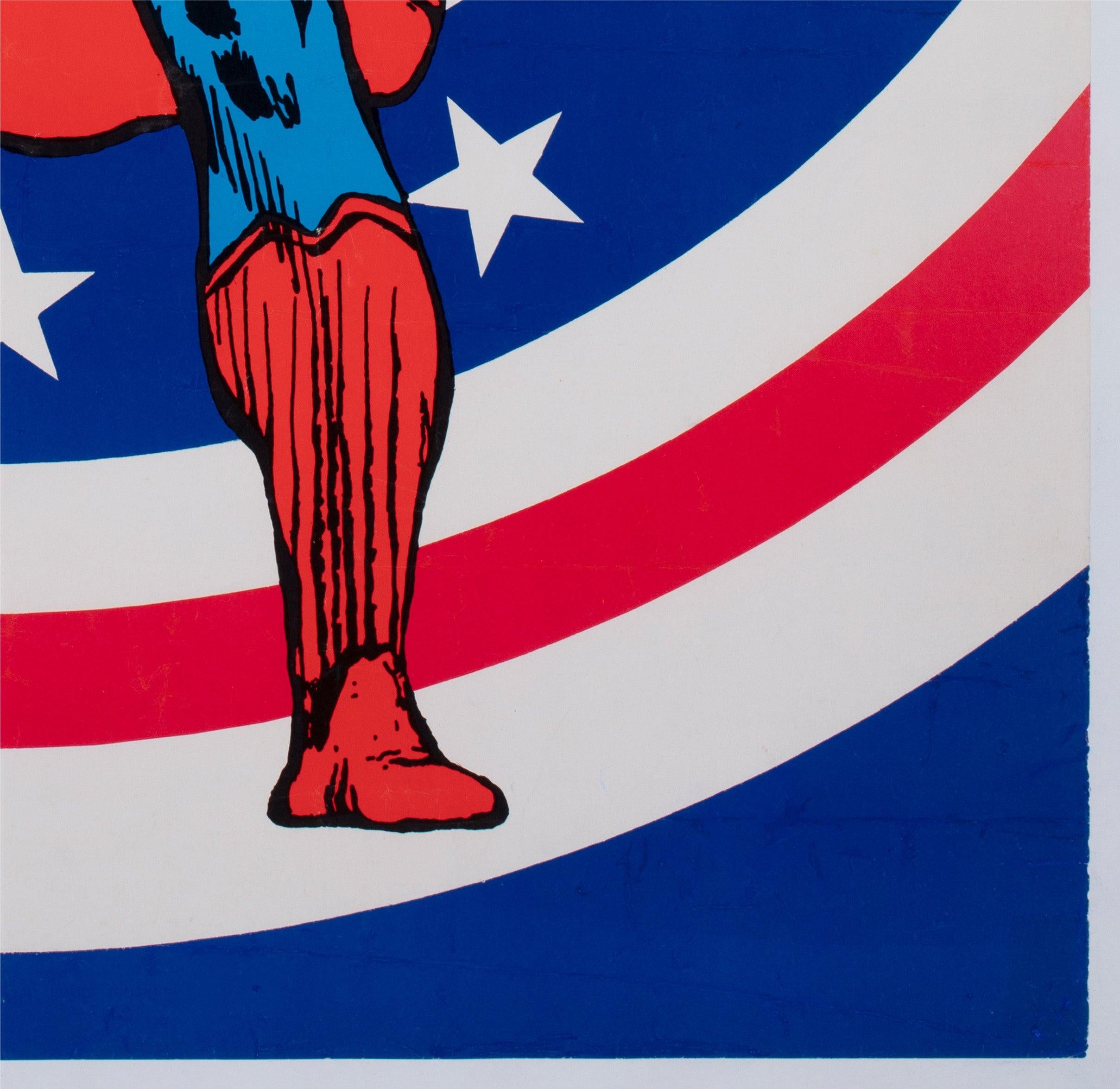 Poster d'epoca di Superman 1971 con pannello della pace di Bullseye, Swan and Anderson in vendita 2