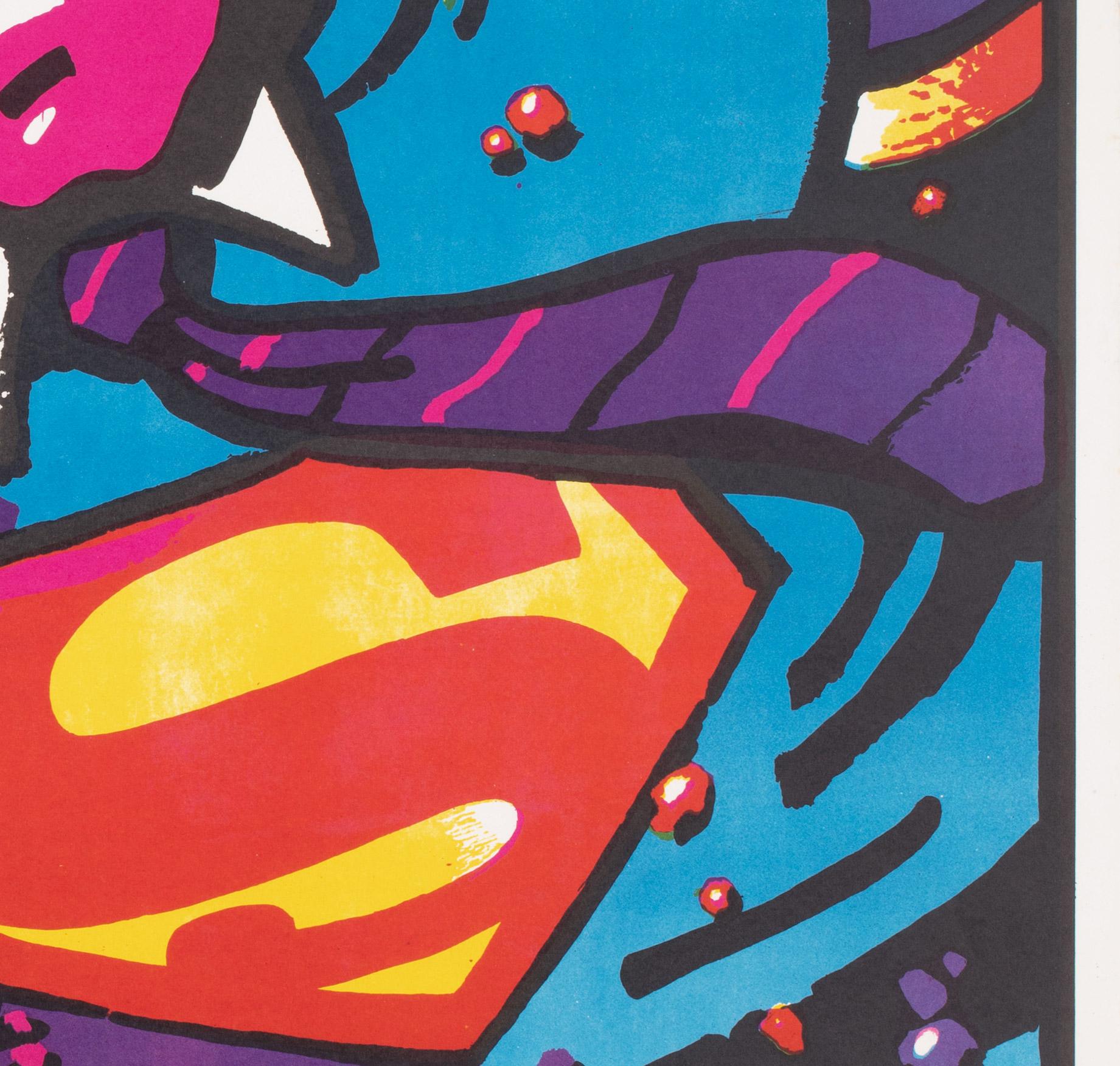Papier Affiche d'origine polonaise du film Superman 3, 1985, Waldemar Swierzy en vente