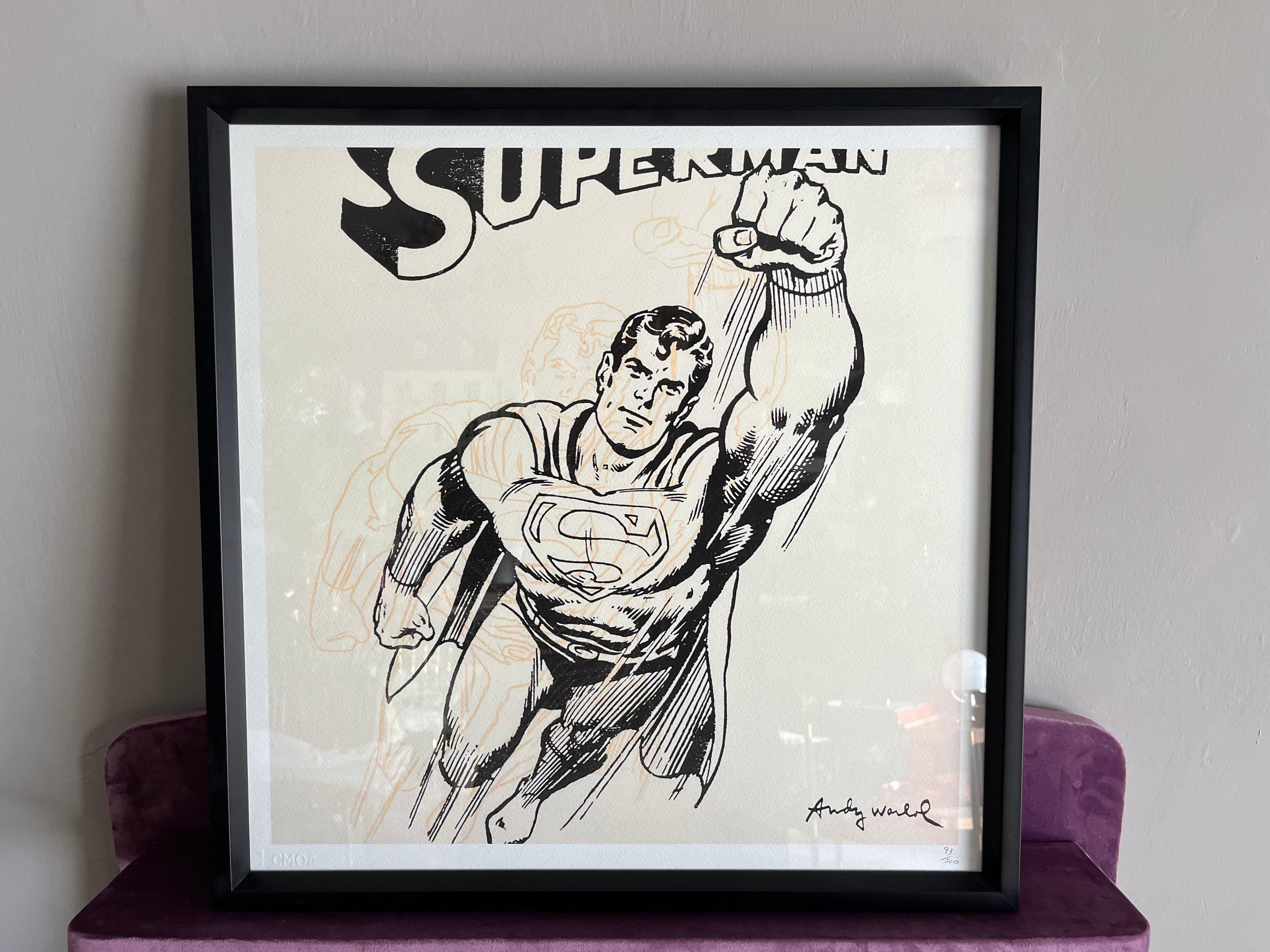 Superman di Andy Warhol edizione Limitata con certificato  (21. Jahrhundert und zeitgenössisch) im Angebot