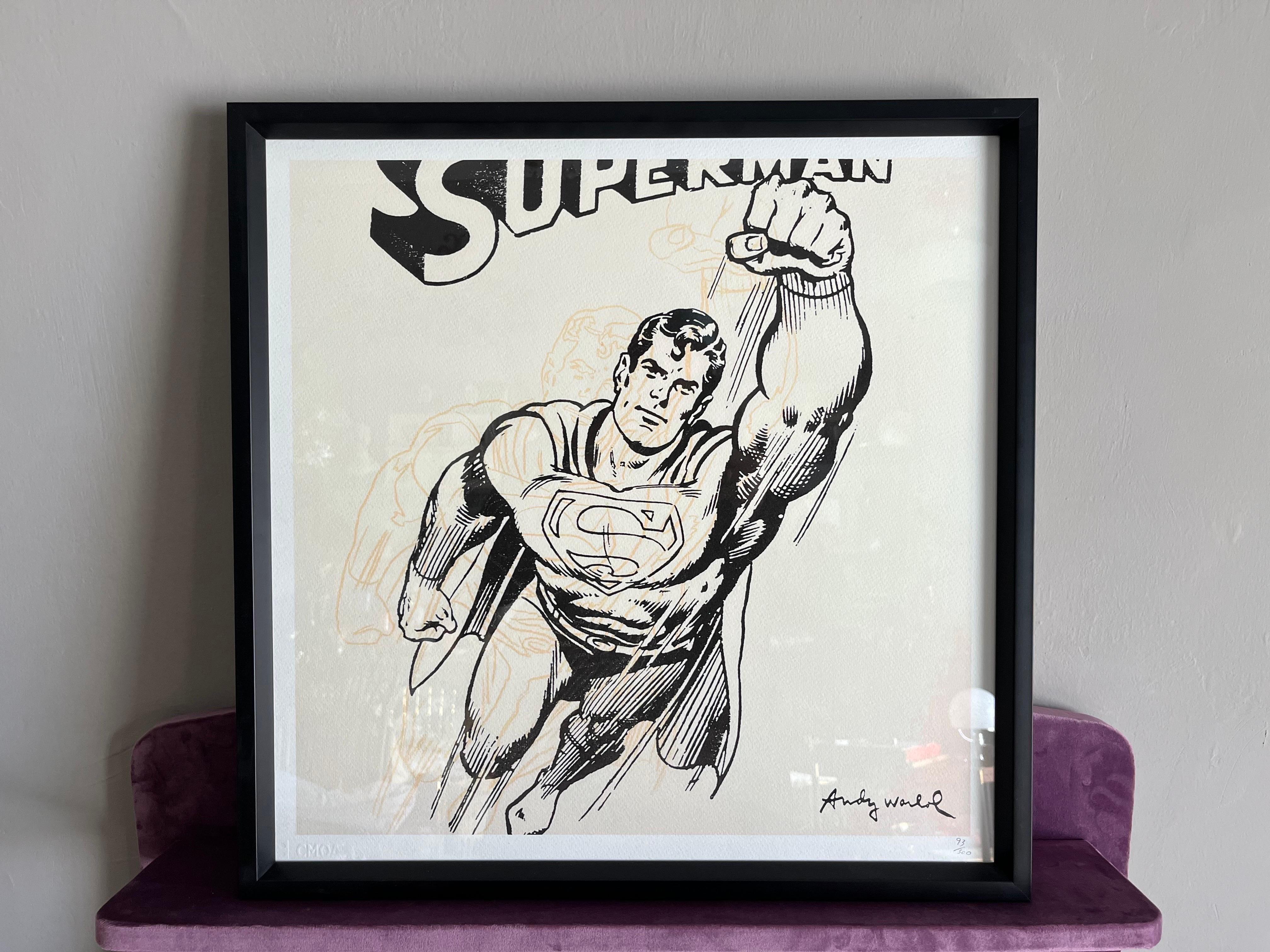 Superman di Andy Warhol Edizione Limitata con certificato  en vente 1