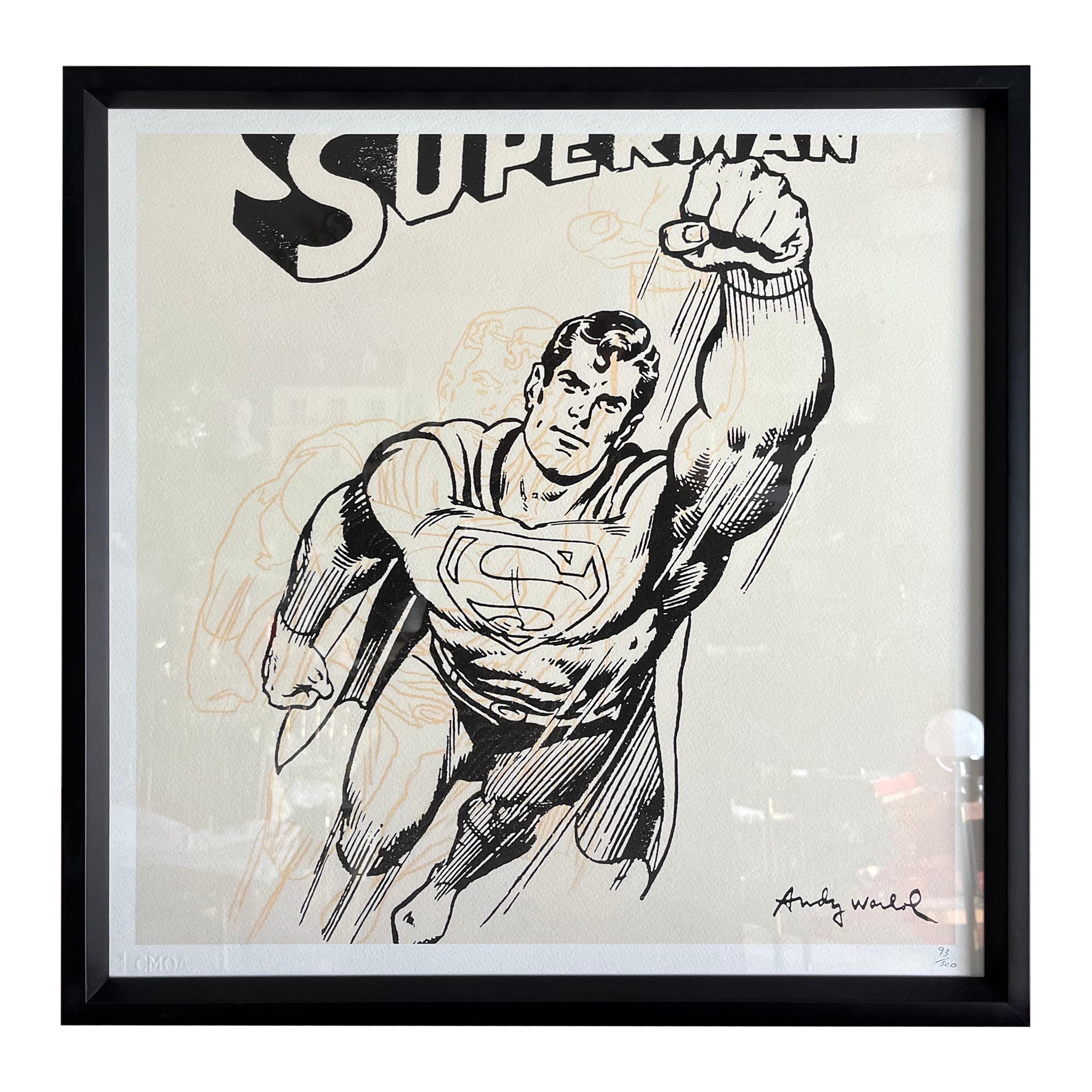 Superman di Andy Warhol edizione limitata con certificato For Sale