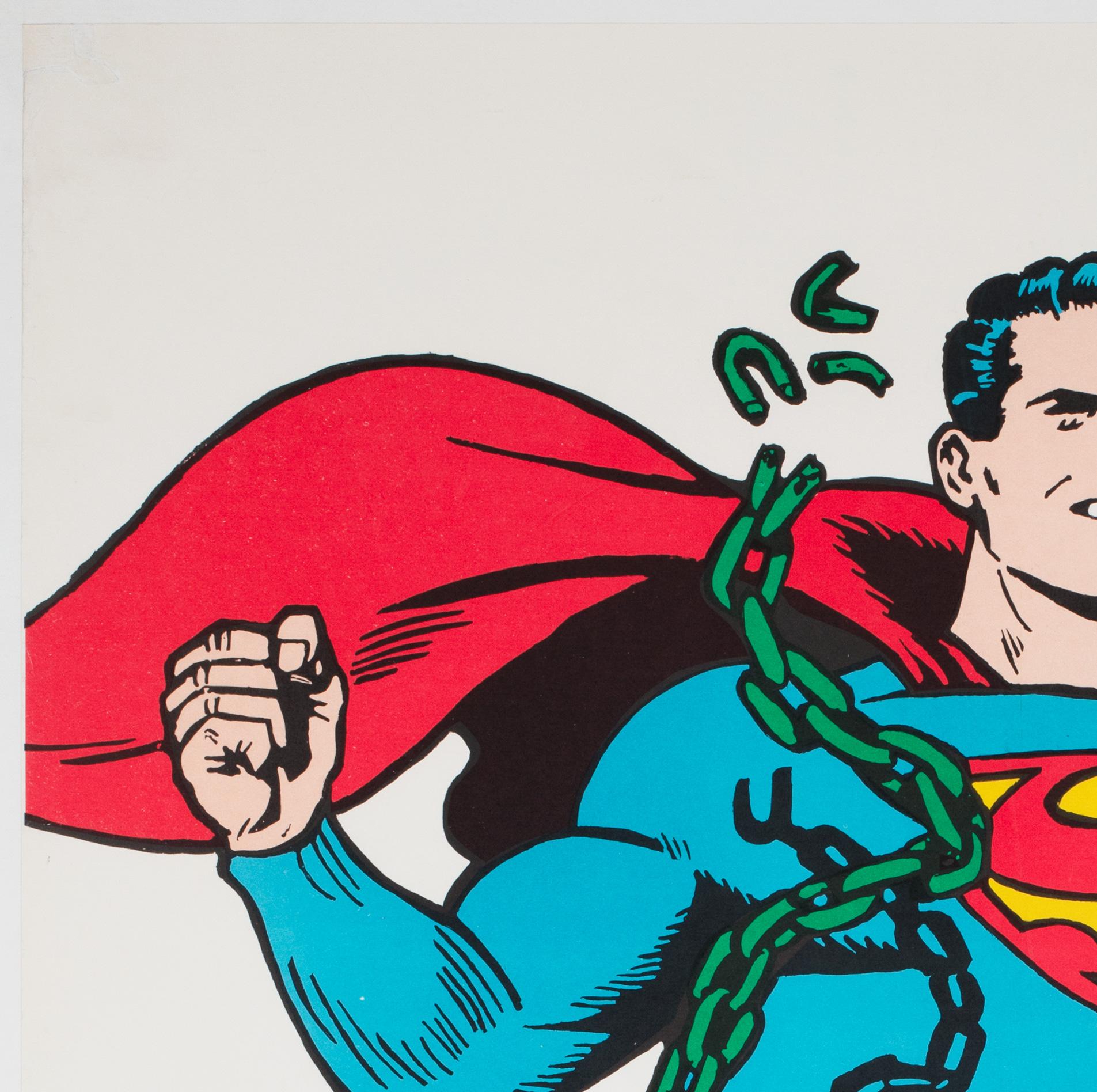 Superman, Vintage 1966, US-Poster, Superman (amerikanisch) im Angebot