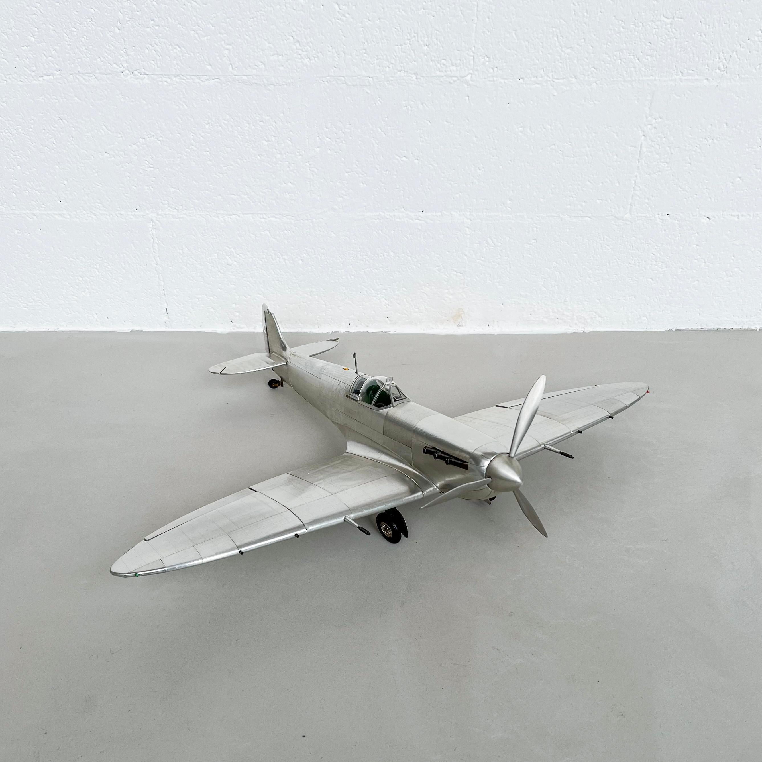 Vintage Plane Model in Aluminium ,

Decorate your living room, bedroom or mancave in style with this huge model of the Supermarine Spitfire - the famed British fighter plane that played a crucial role in the aerial battles of WW2. It also played a