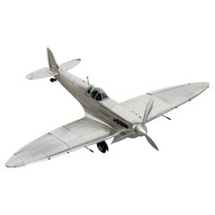 Modello decorativo in scala dell'aereo Supermarine Spitfire, di grandi dimensioni, altamente dettagliato